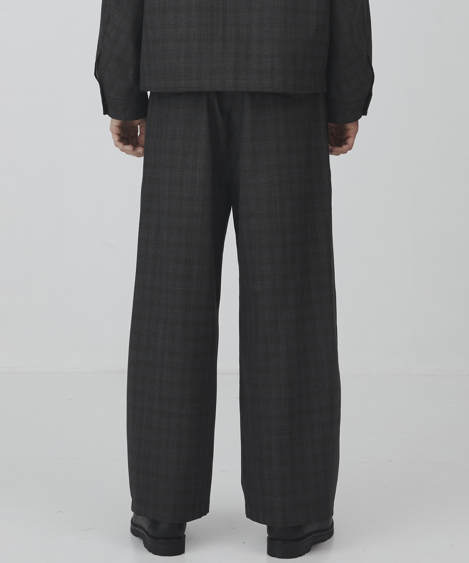 〈2026SS｜数量限定〉CUBA CHECK 2タックワイドパンツ