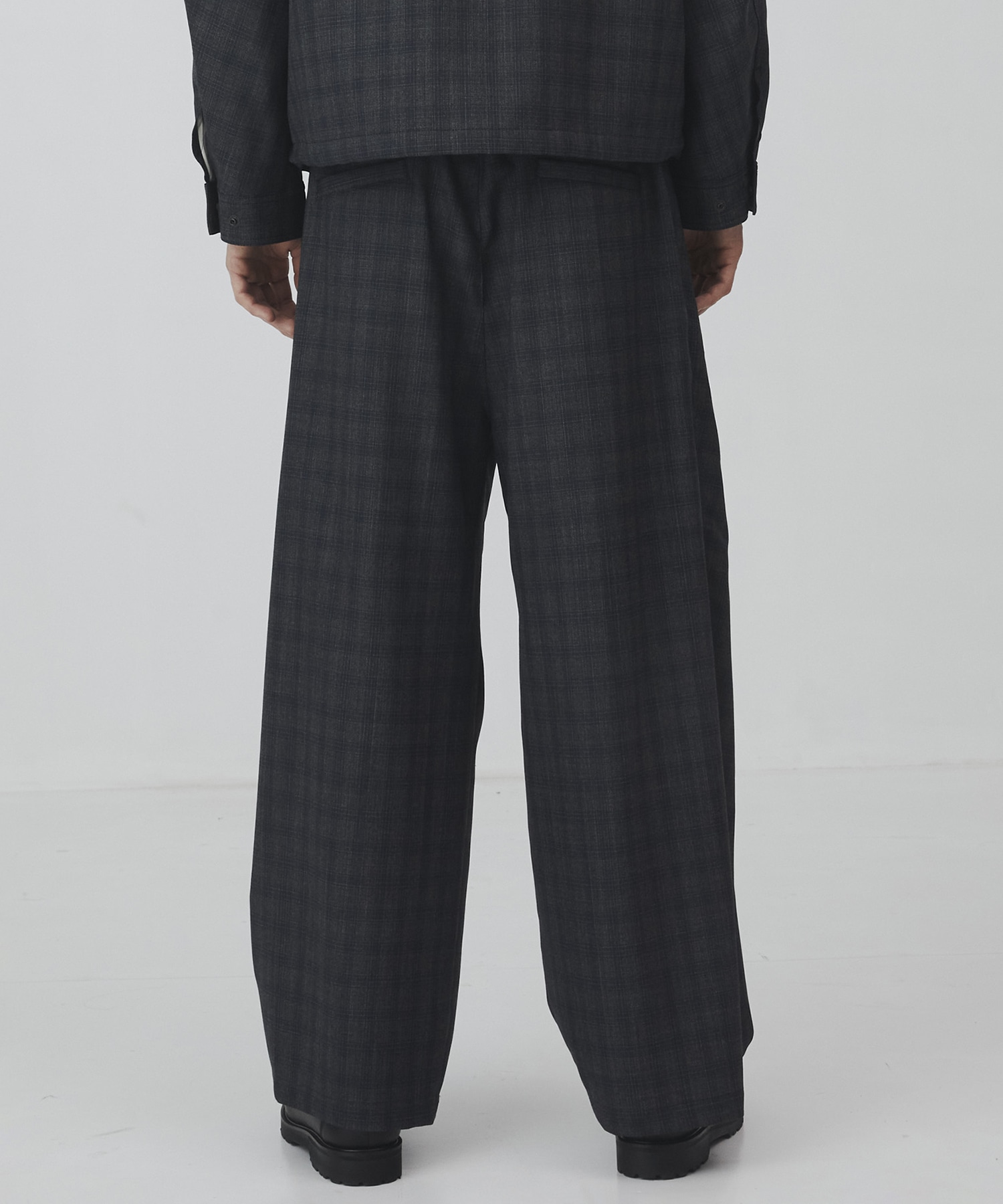 〈2026SS｜数量限定〉CUBA CHECK 2タックワイドパンツ