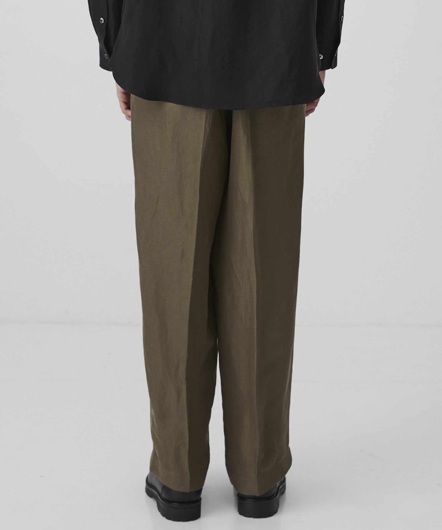 VINTAGE SILK LINEN 3タックスラックス