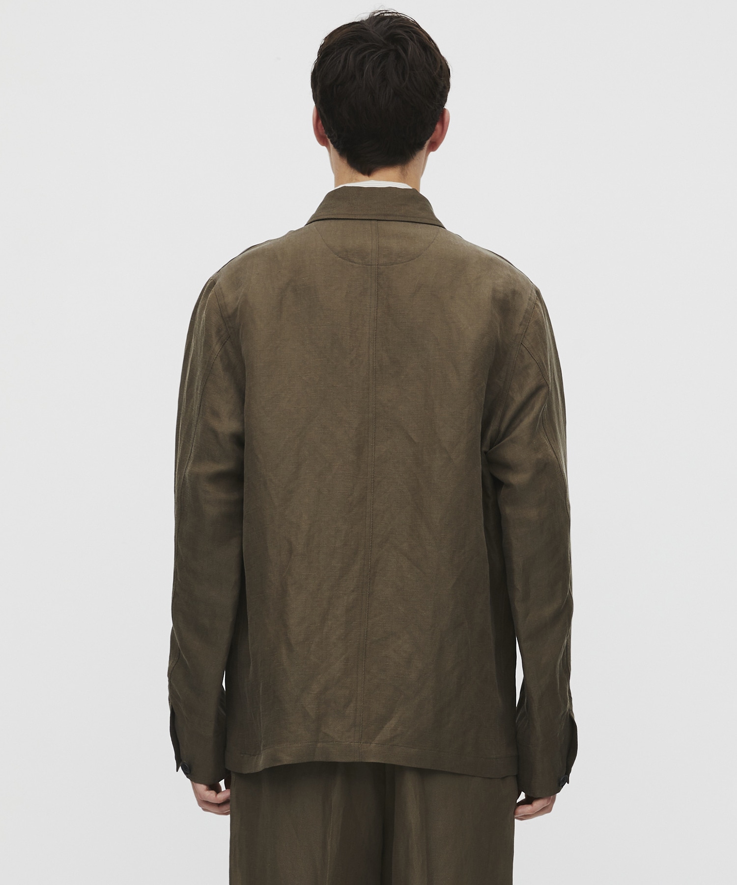 〈残りわずか｜再入荷なし〉VINTAGE SILK LINEN カバーオール