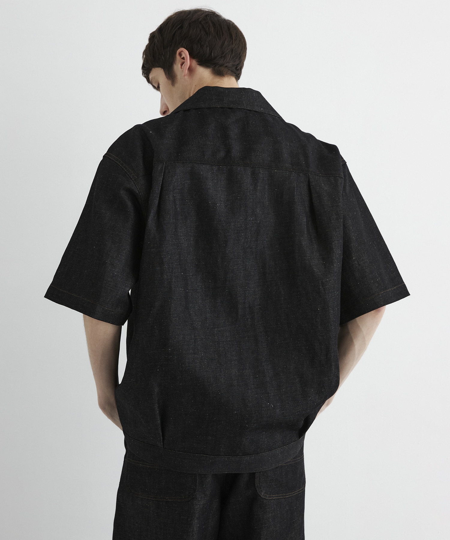 〈残りわずか｜再入荷なし〉9.5oz LINEN DENIM ワークシャツ S/S