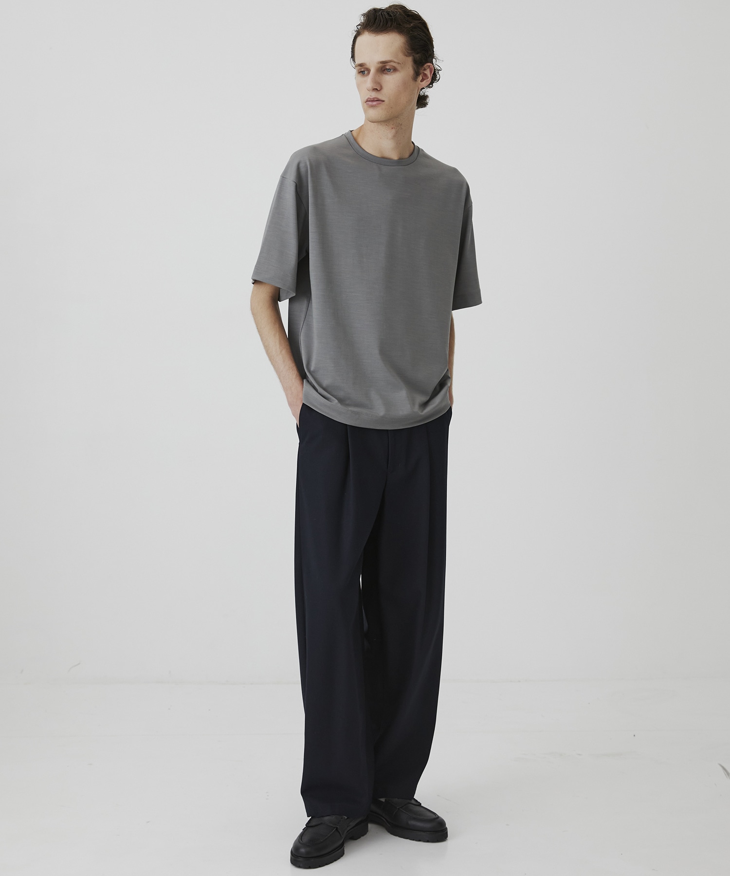Super 140's ウールテクノラマ リラックスTシャツ