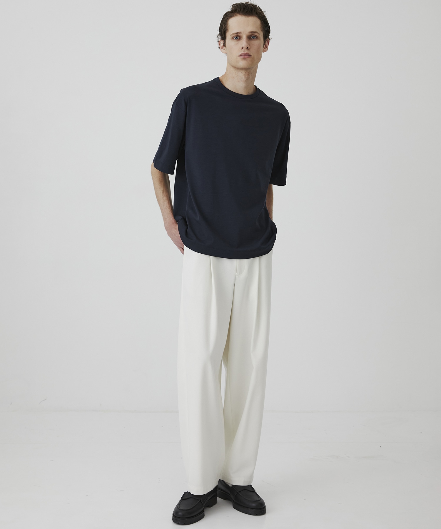 Super 140's ウールテクノラマ リラックスTシャツ