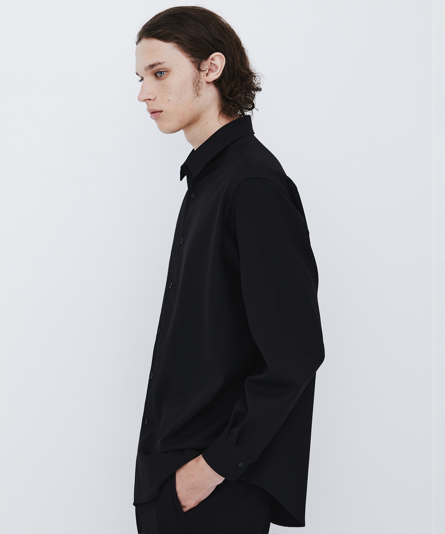 〈残りわずか|再入荷なし〉Super 120's WOOL SERGE LS SHIRT