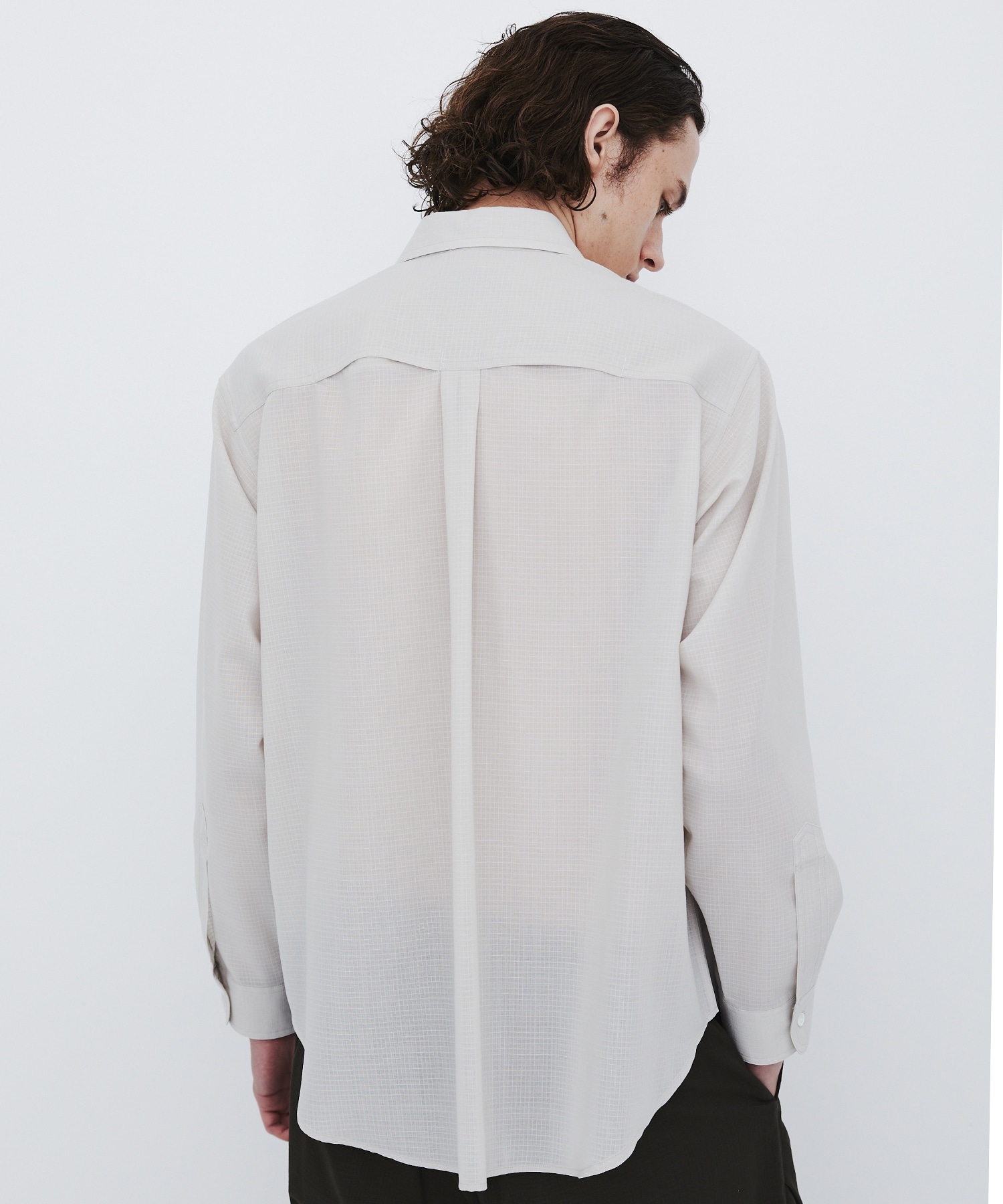 WOOL NYLON RIPSTOP ロングスリーブシャツ