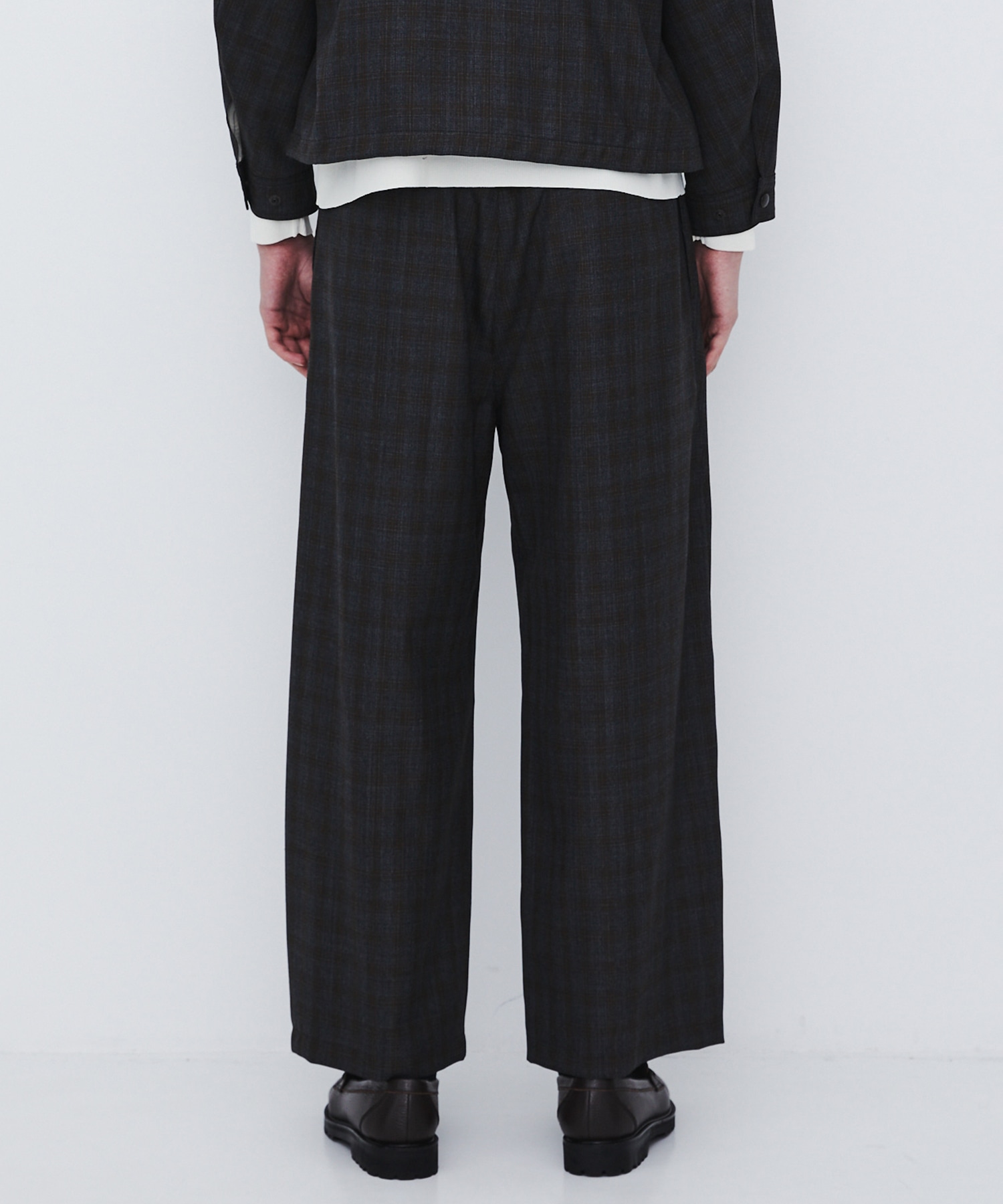 〈数量限定〉CUBA CHECK 2タックワイドパンツ