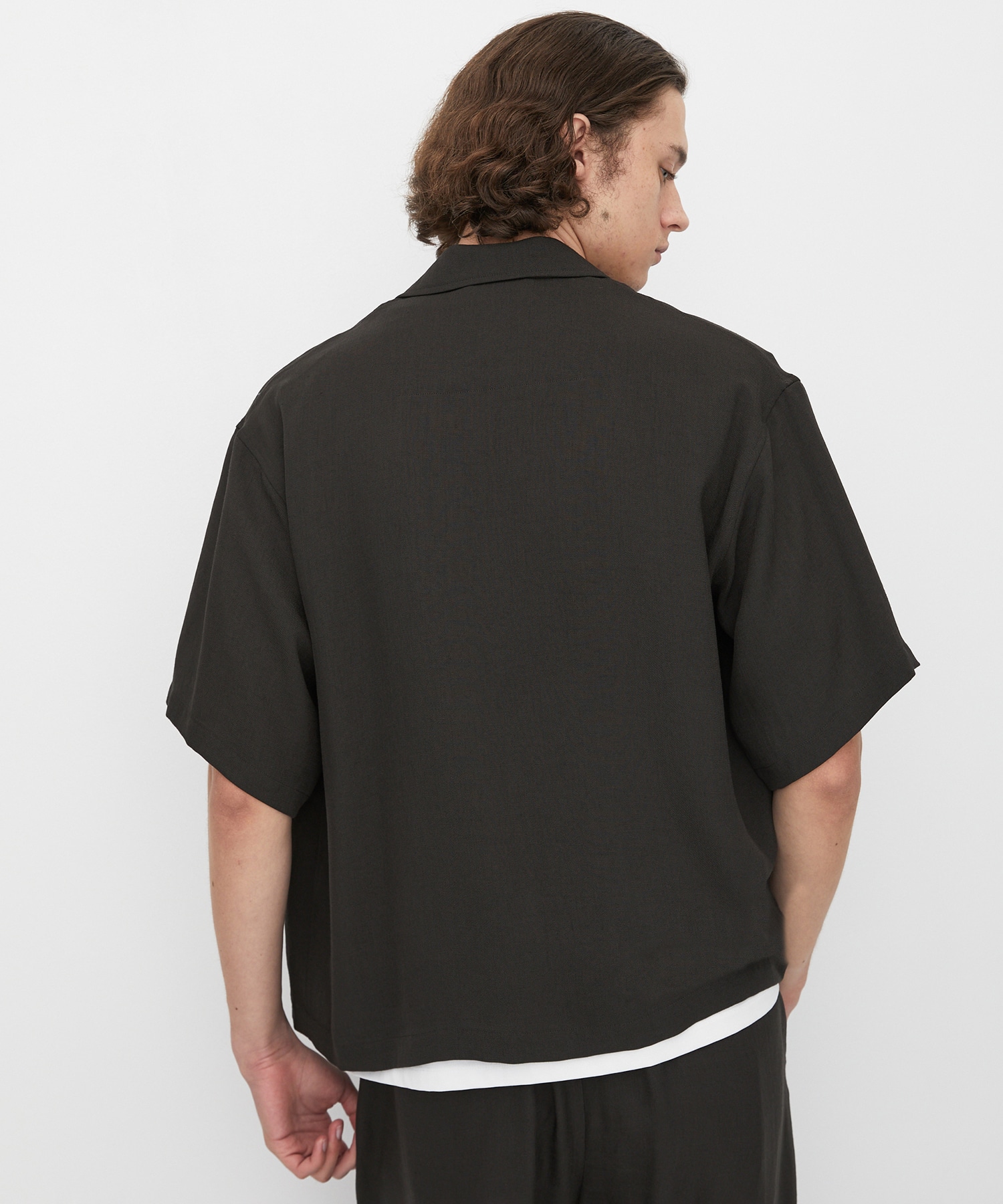 MODERN SILK LINEN ショートスリーブブルゾン