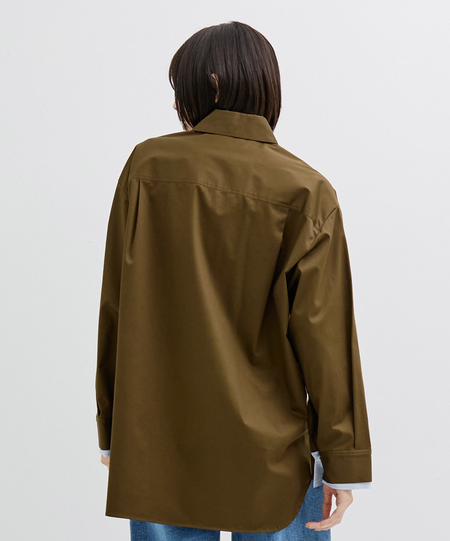 〈残りわずか〉レイヤーカフスオーバーシャツ