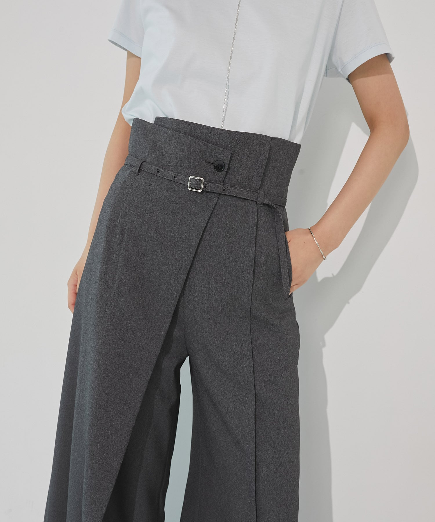 HAKAMAラップワイドパンツ