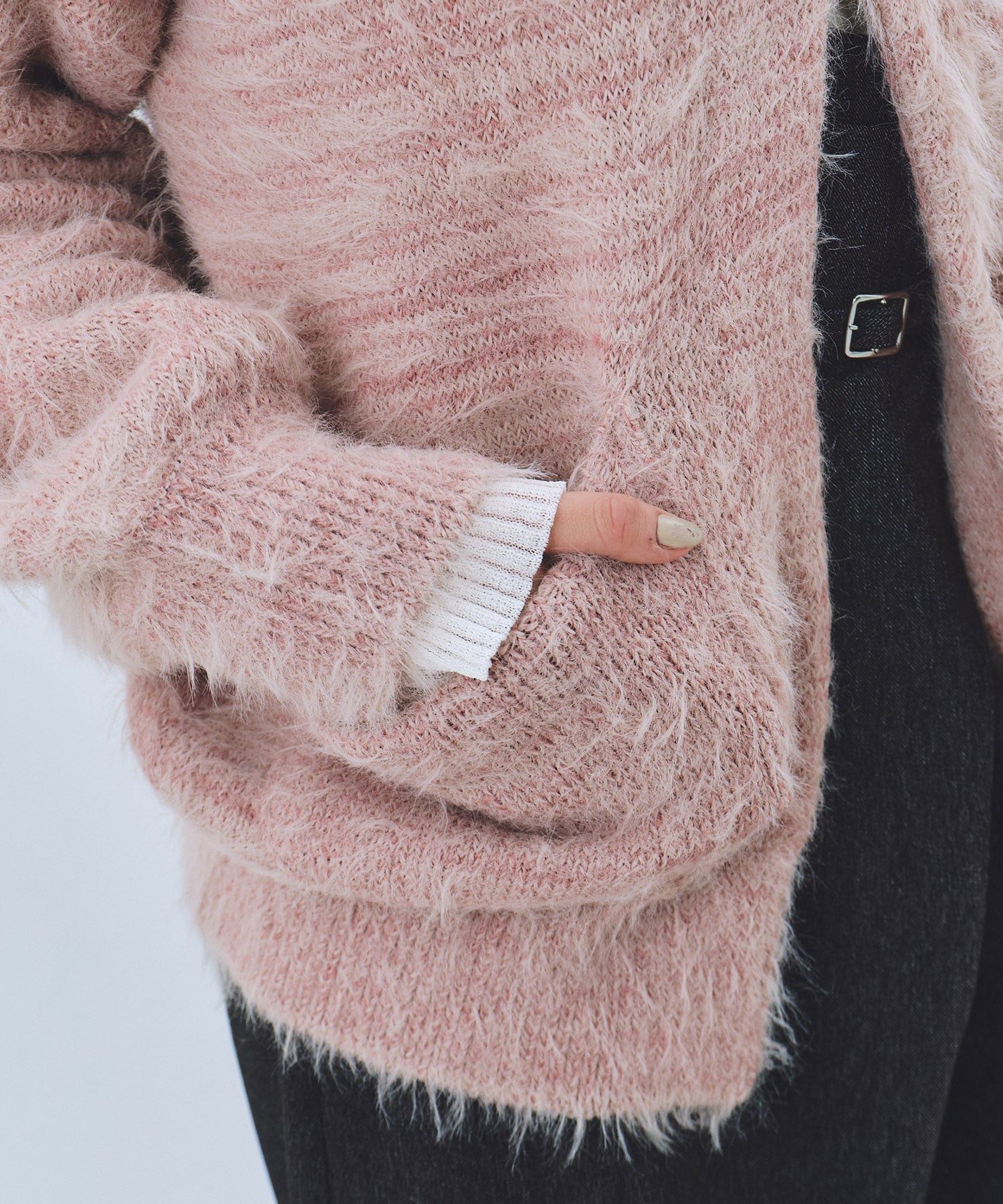 シャギーモヘアカーディガン