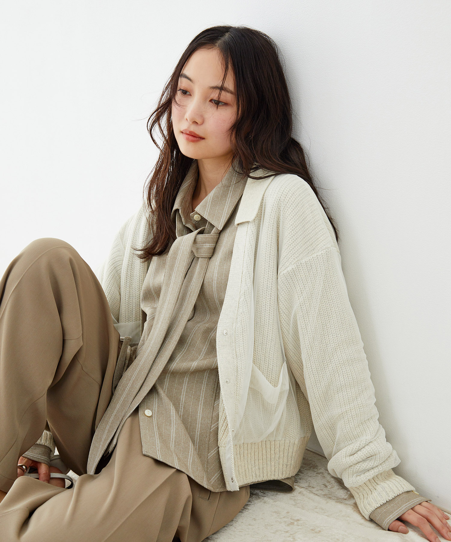 コーナーチップボウタイシャツ