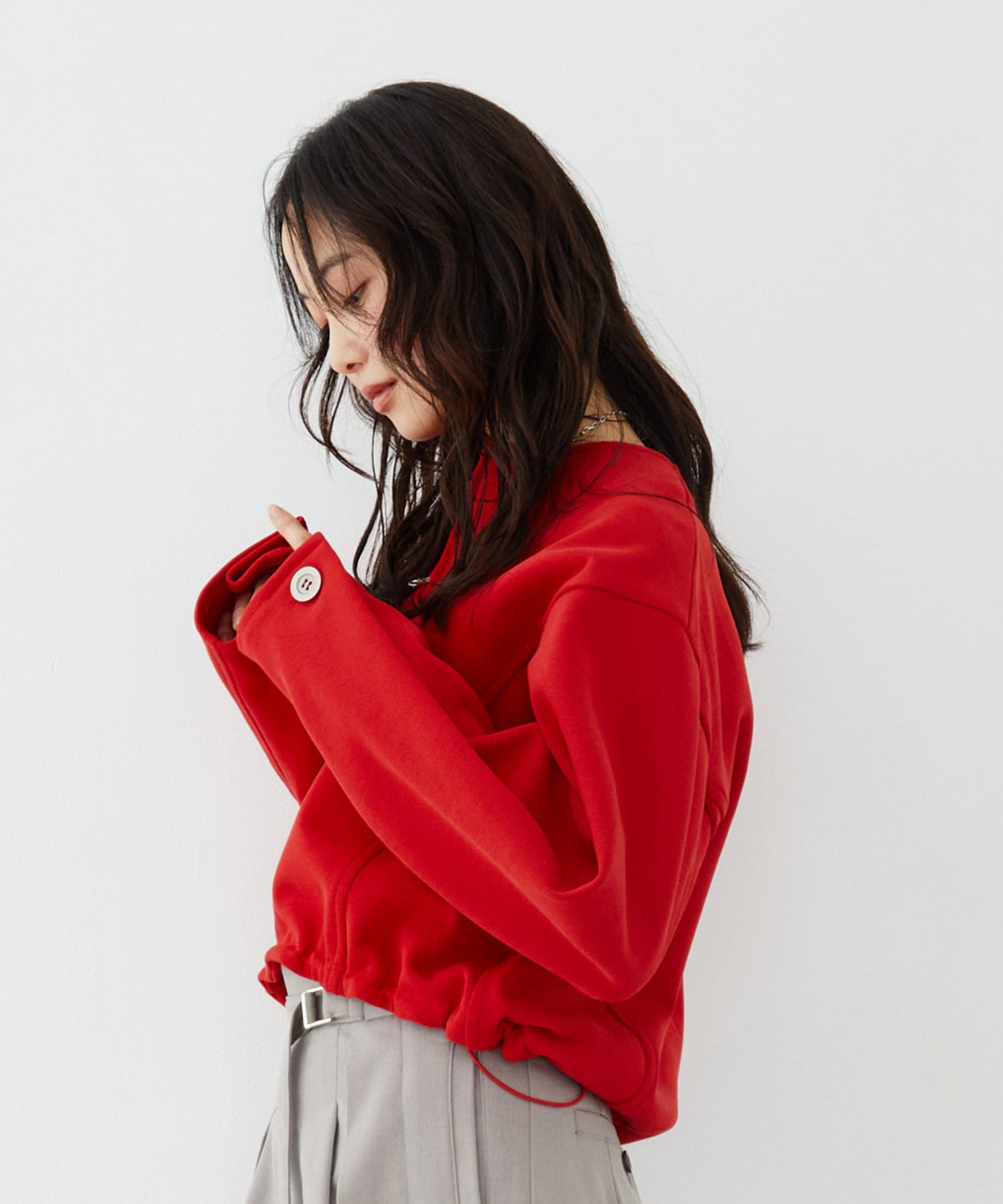 タックフォルムスリーブカットプルオーバー