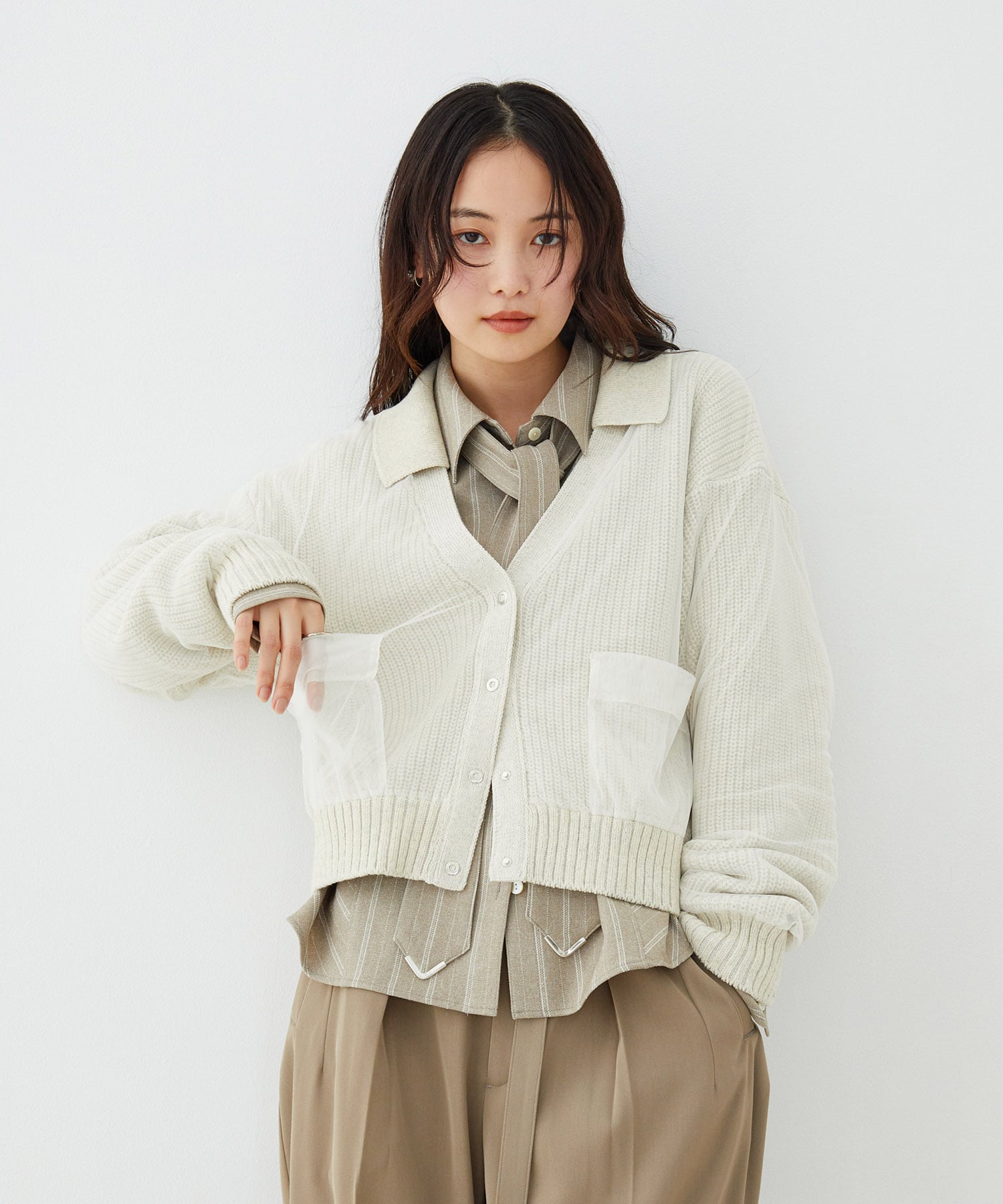 カバーチュールカーディガン