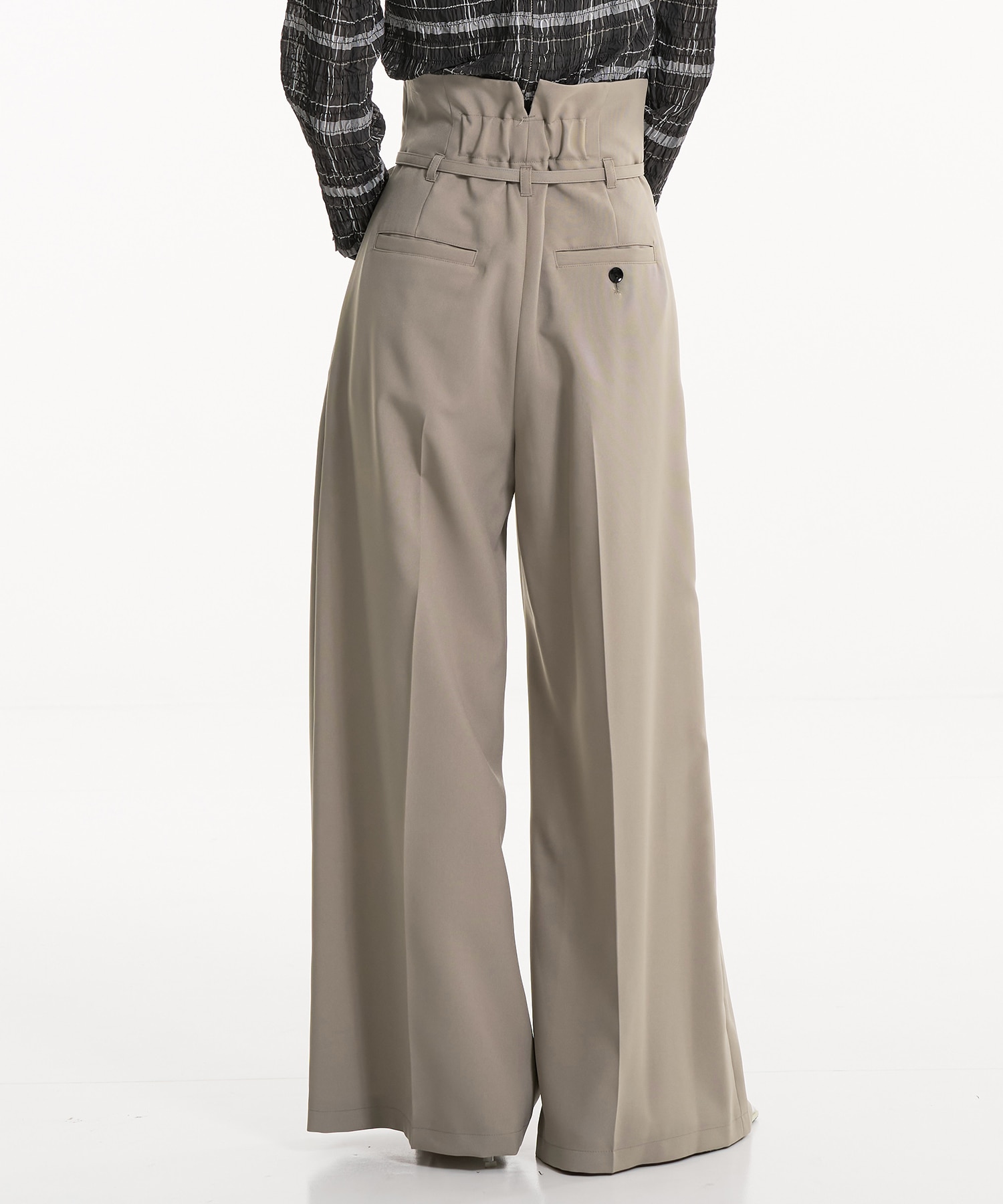 HAKAMAベルトワイドパンツ