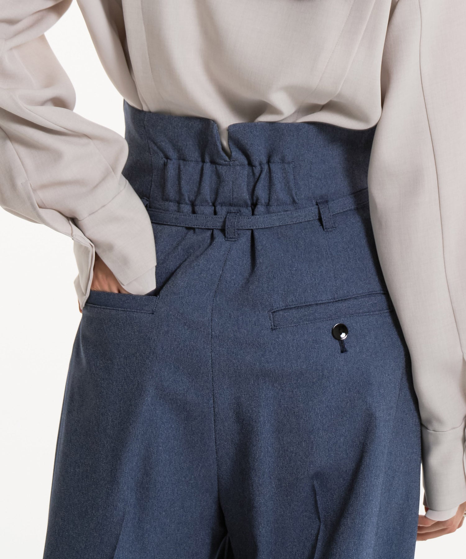 HAKAMAベルトワイドパンツ