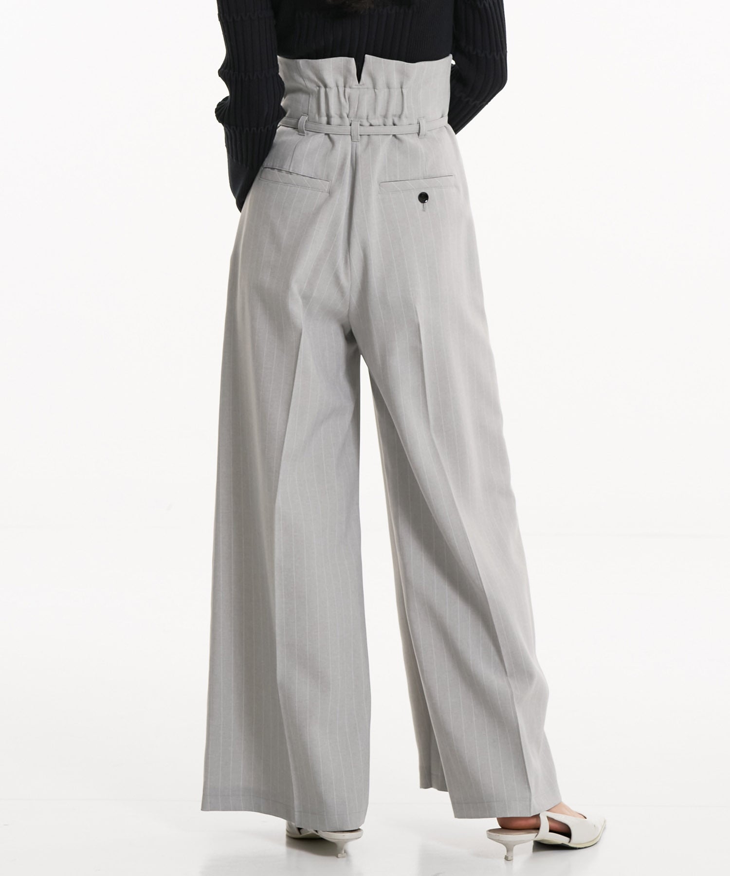 HAKAMAベルトワイドパンツ