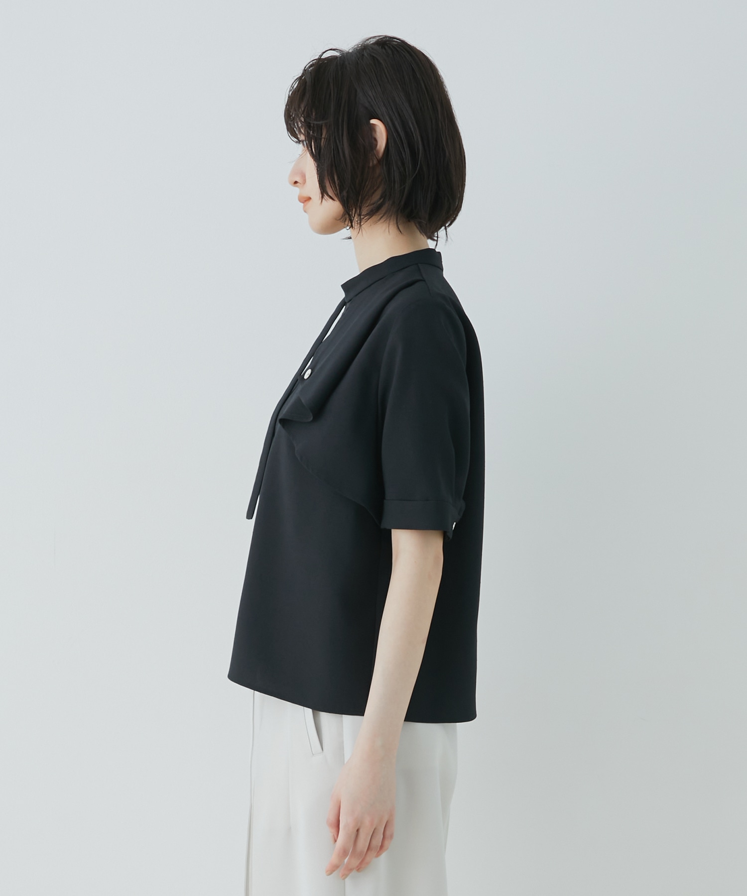 ACETATEボウタイブラウス