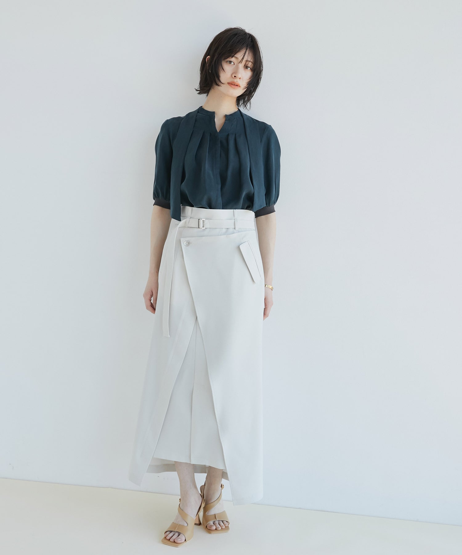 ACETATEラップスカート