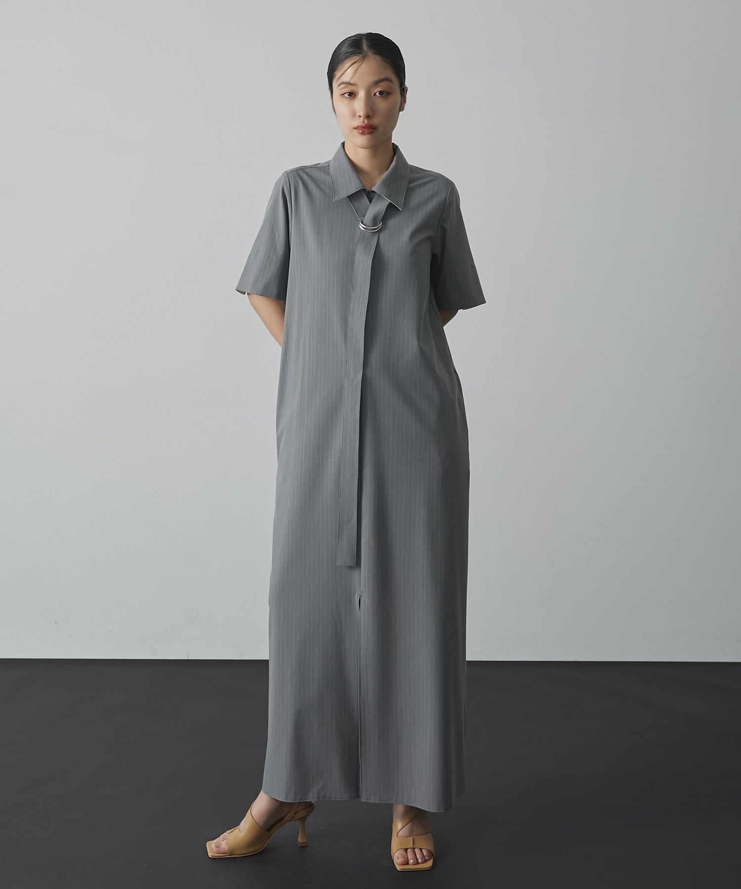 Cargo Belted Shirt Dress