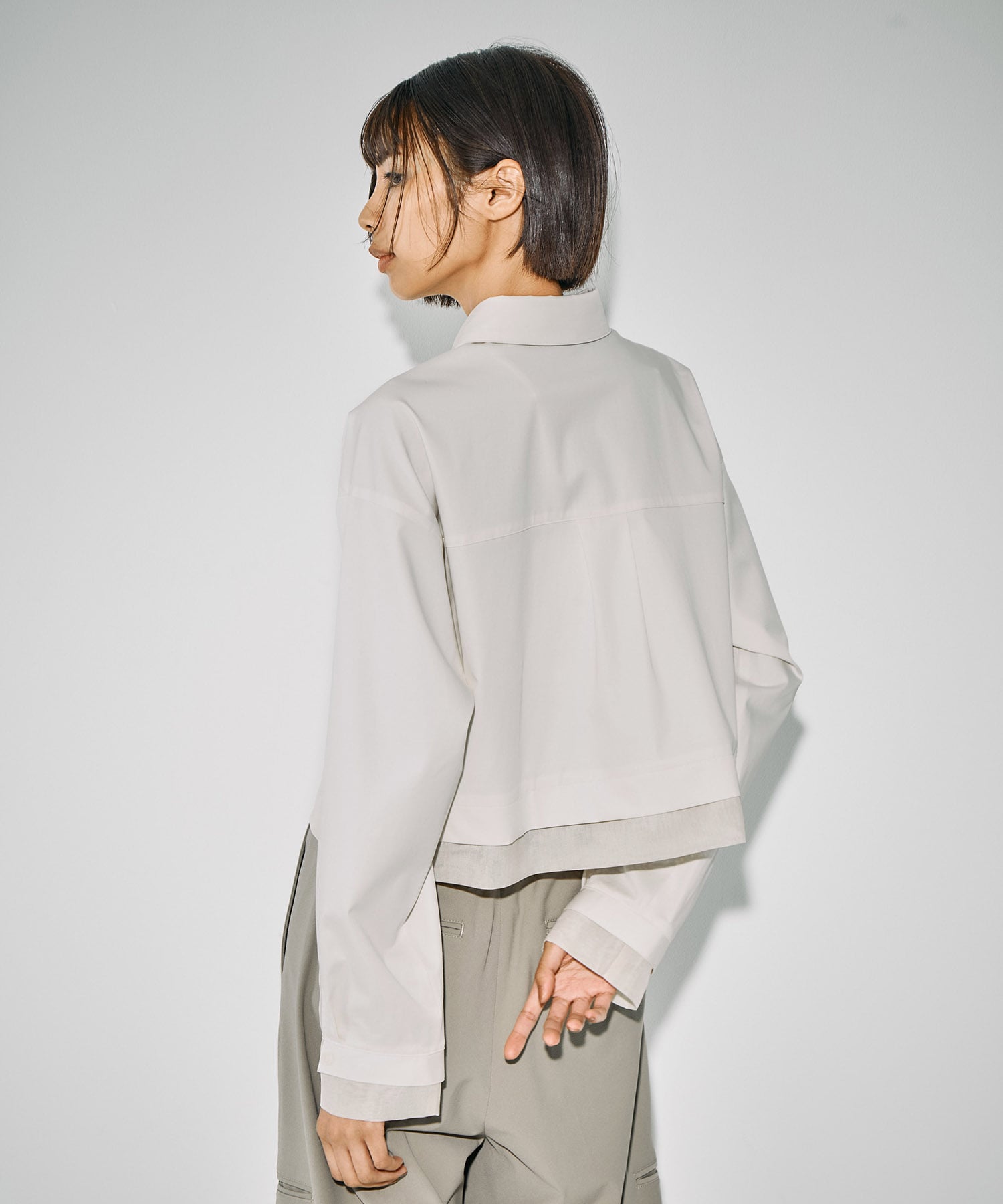 シアーシフトショートシャツ