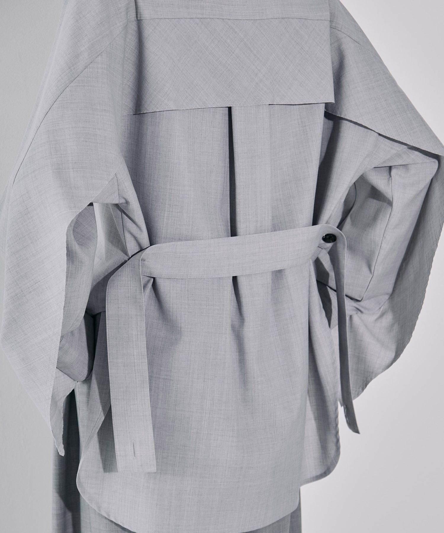 Belted Cape Detail Shirt