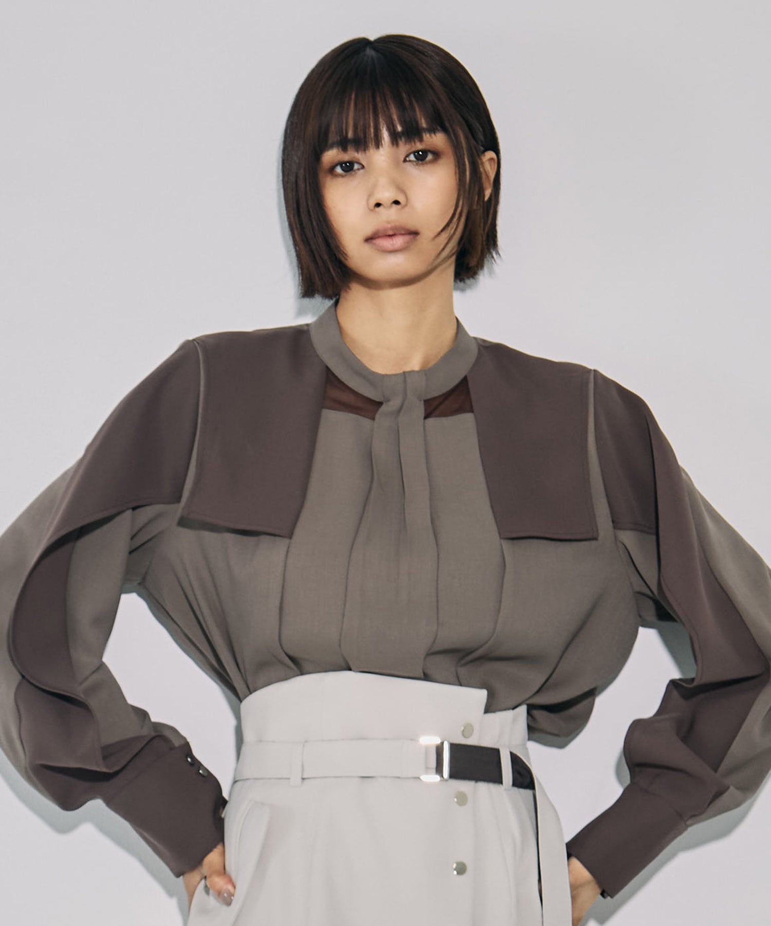 タイインスパイアードコンビブラウス