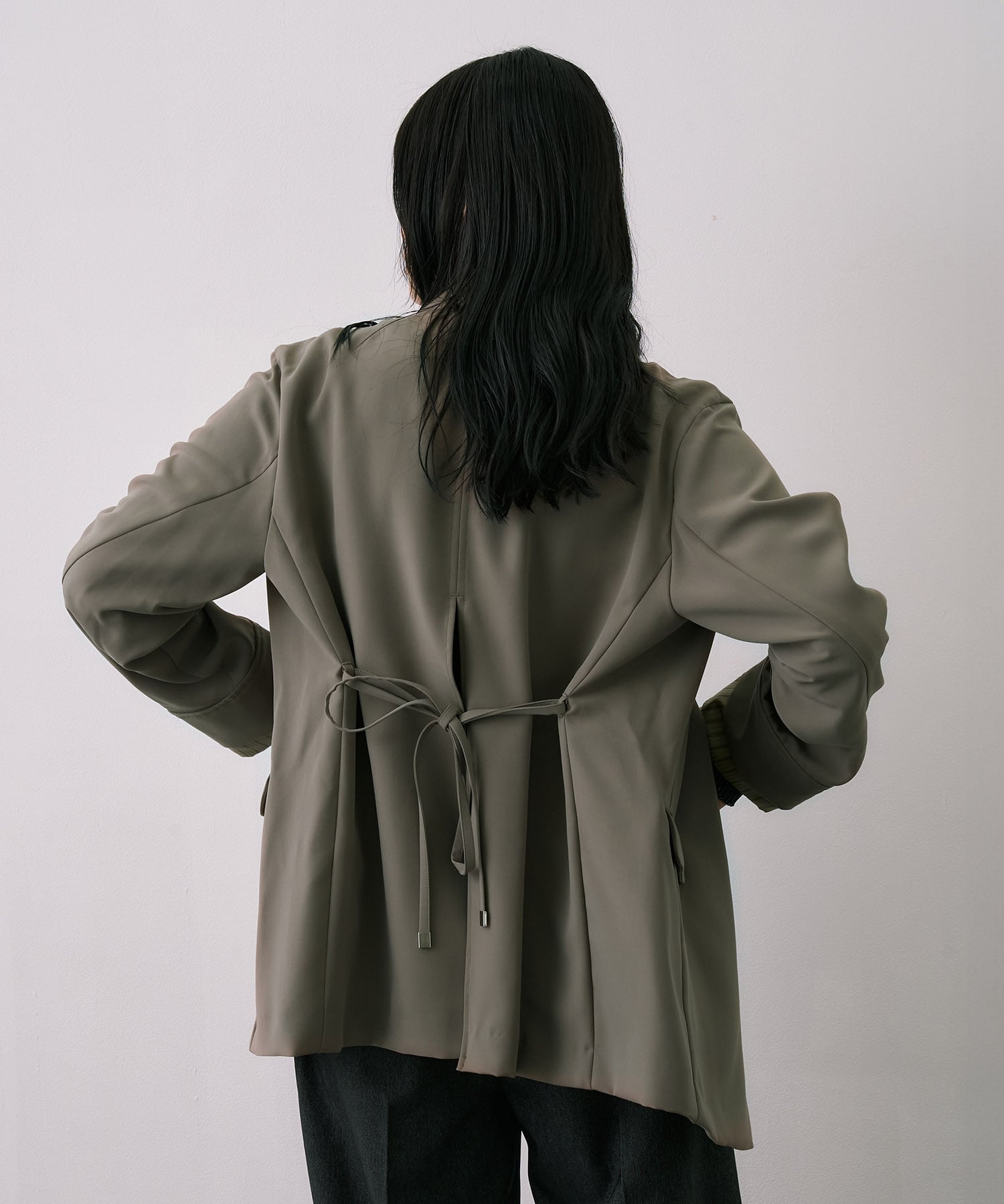 【セットアップ】4WAYベルトテーラードジャケット