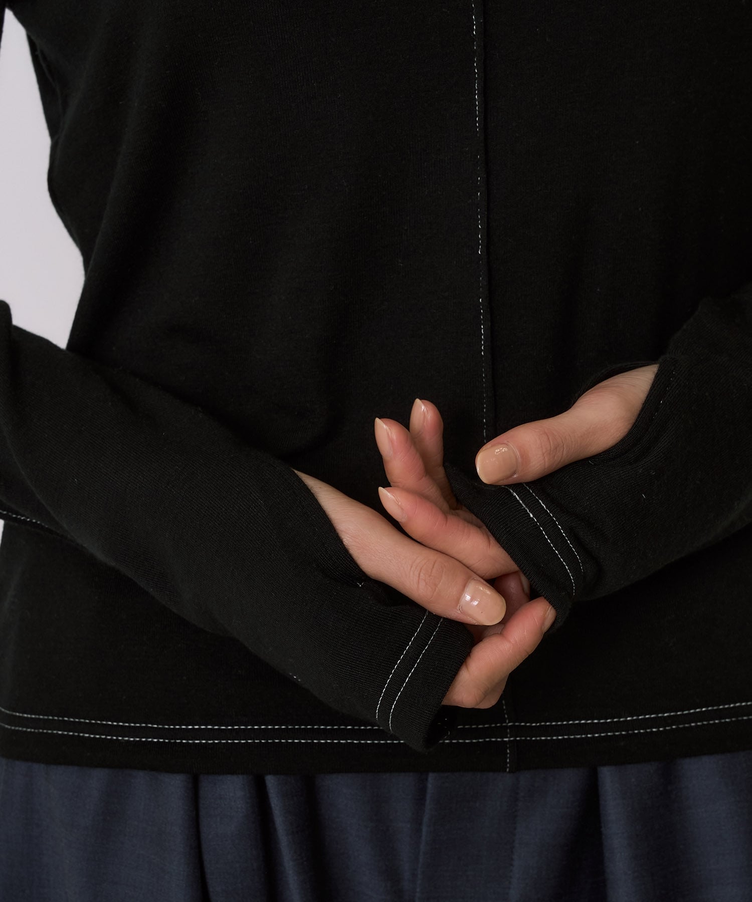 Cashmere Silk Turtle Neck Jersey