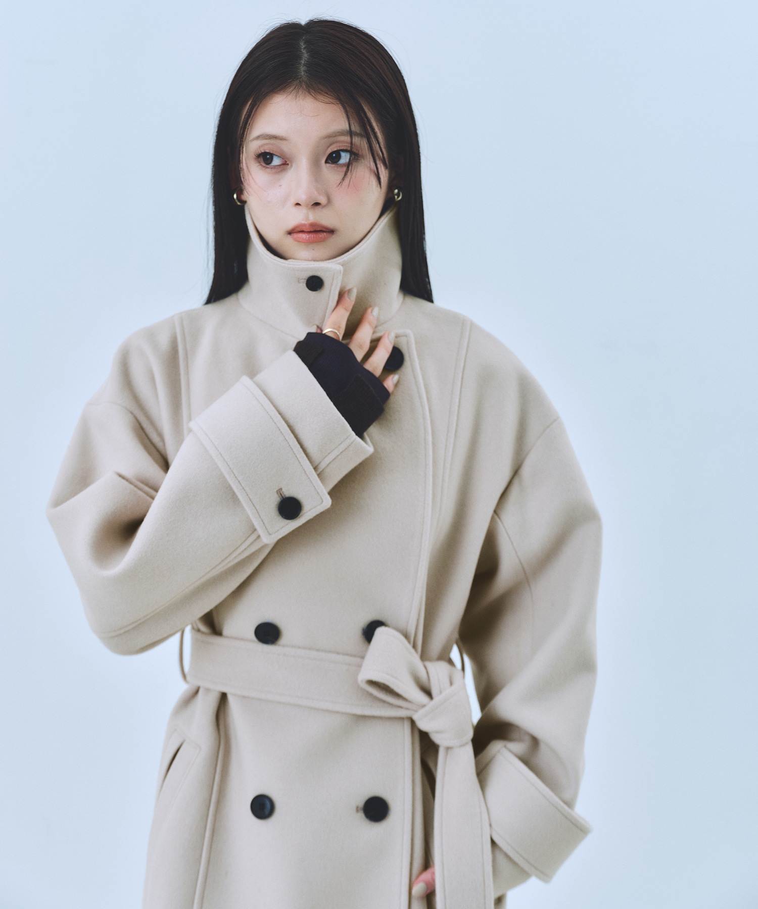 SUPER140ビッグカラーコート(1 IVORY): : ウィメンズ｜UNITED TOKYO