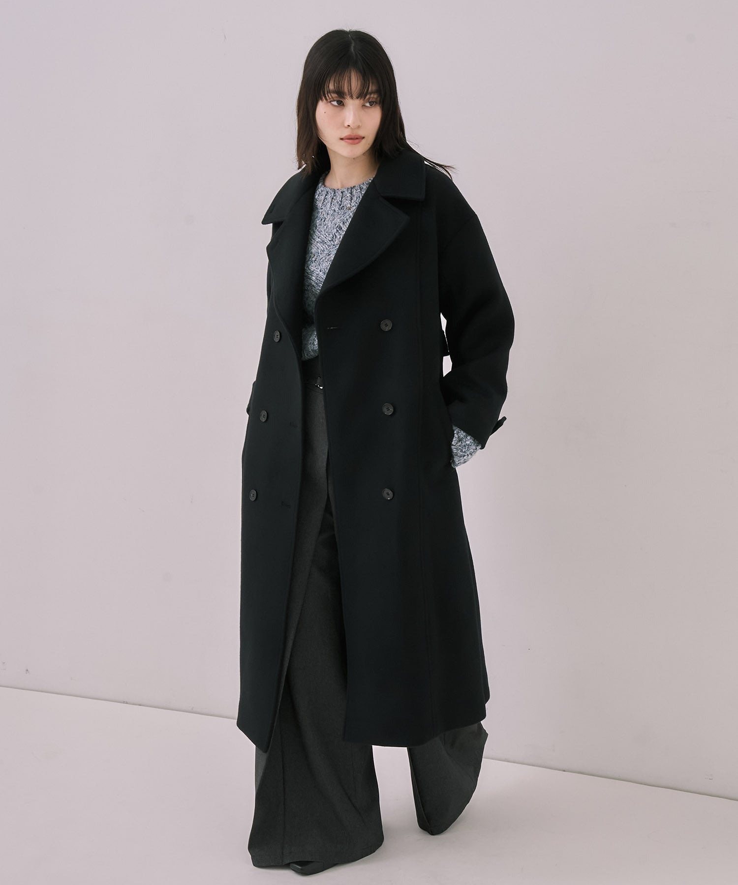 〈残りわずか|再入荷なし〉SUPER140ビッグカラーコート