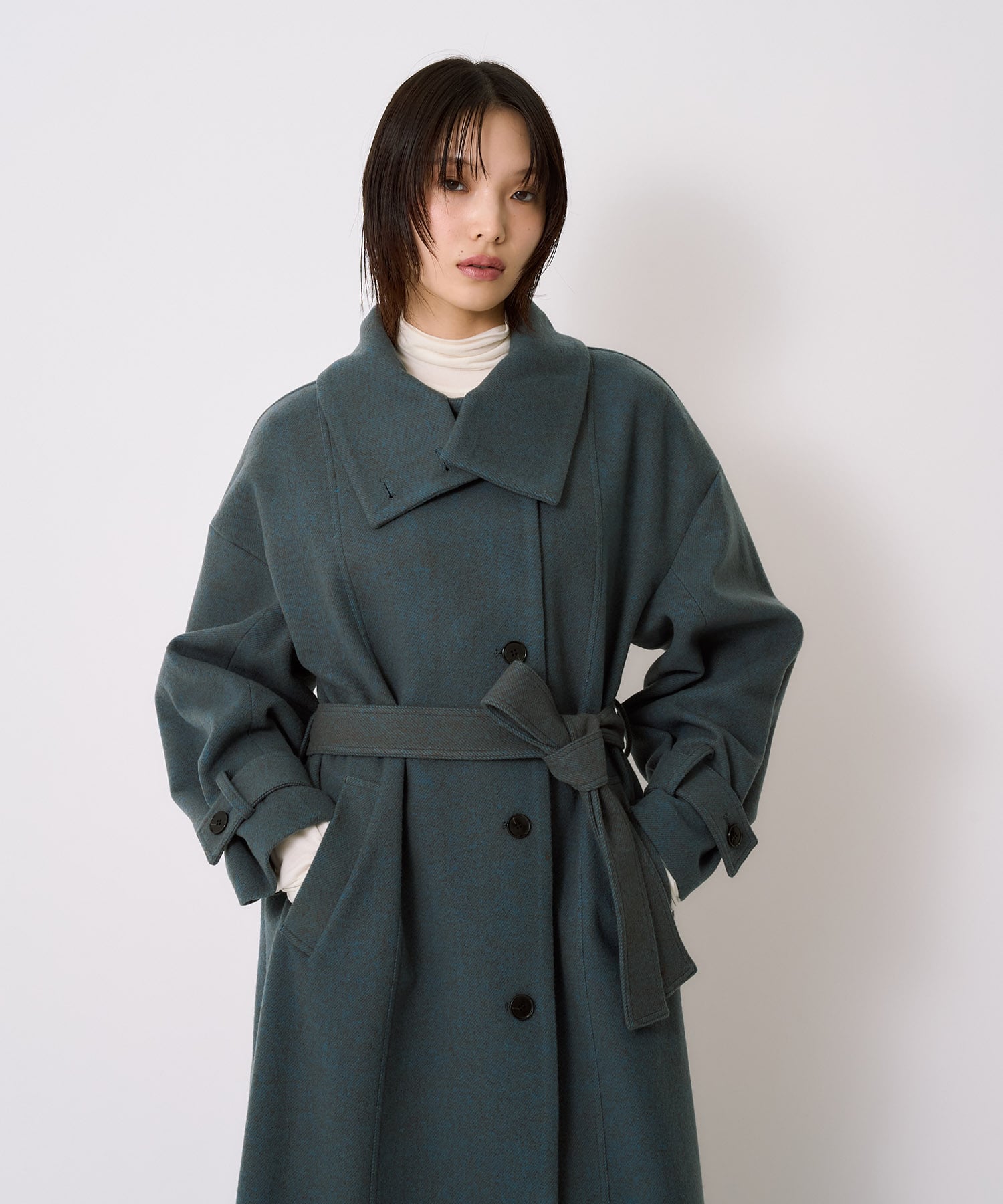 【WEB先行予約受付】スタンドカラーロングコート