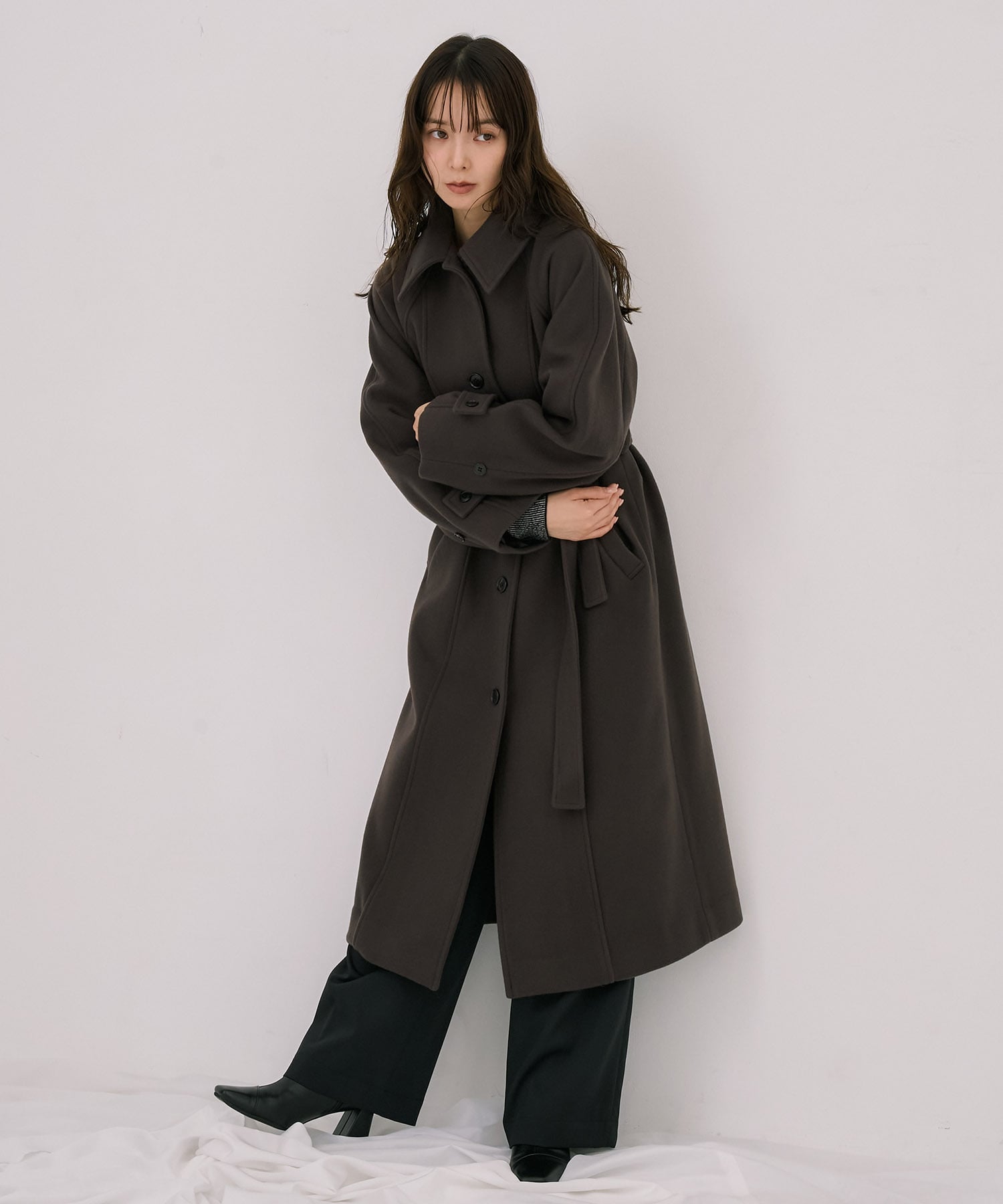 〈残りわずか〉【WEB限定】2wayウールロングコート