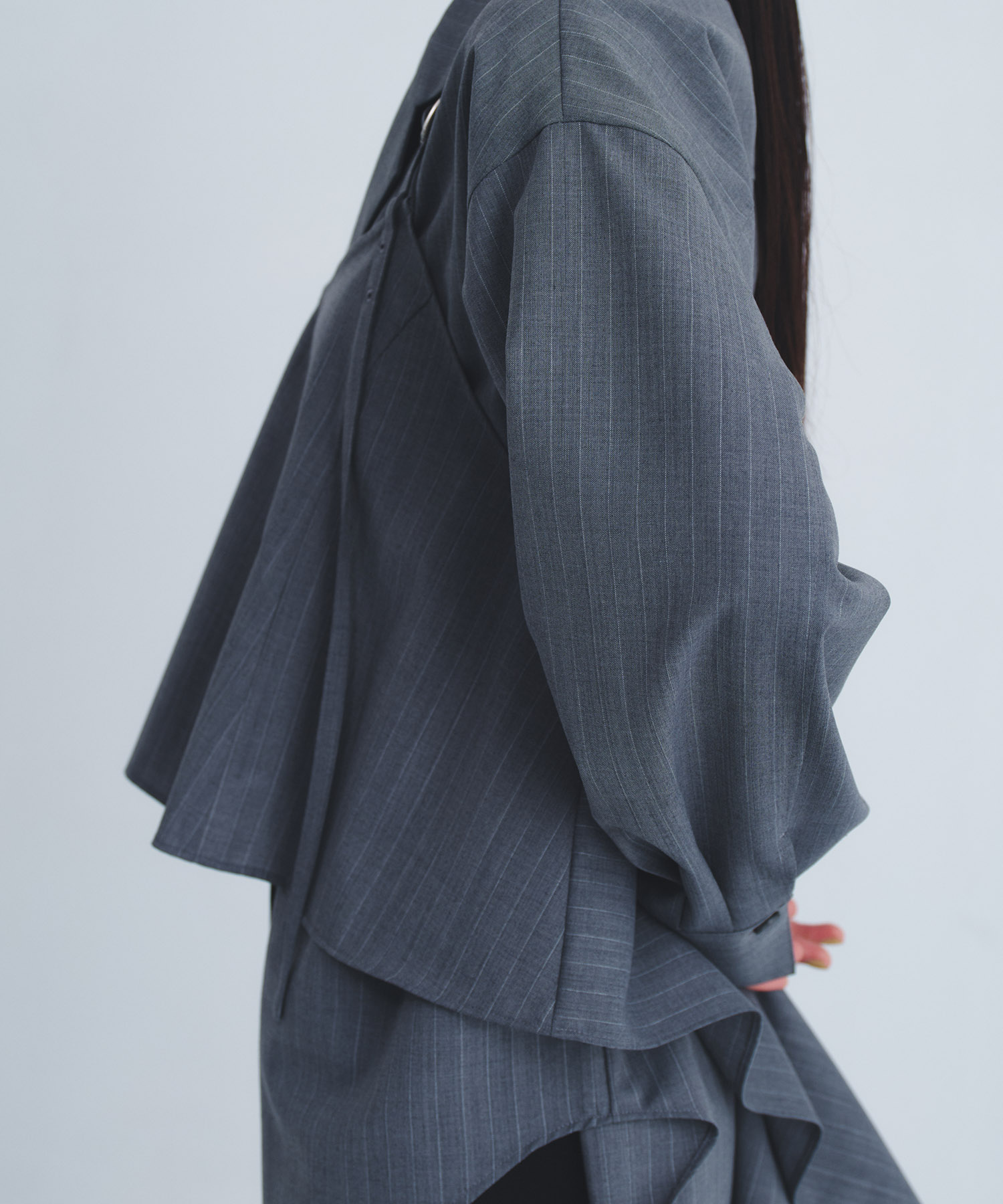 レイヤードテーラーカラーシャツ