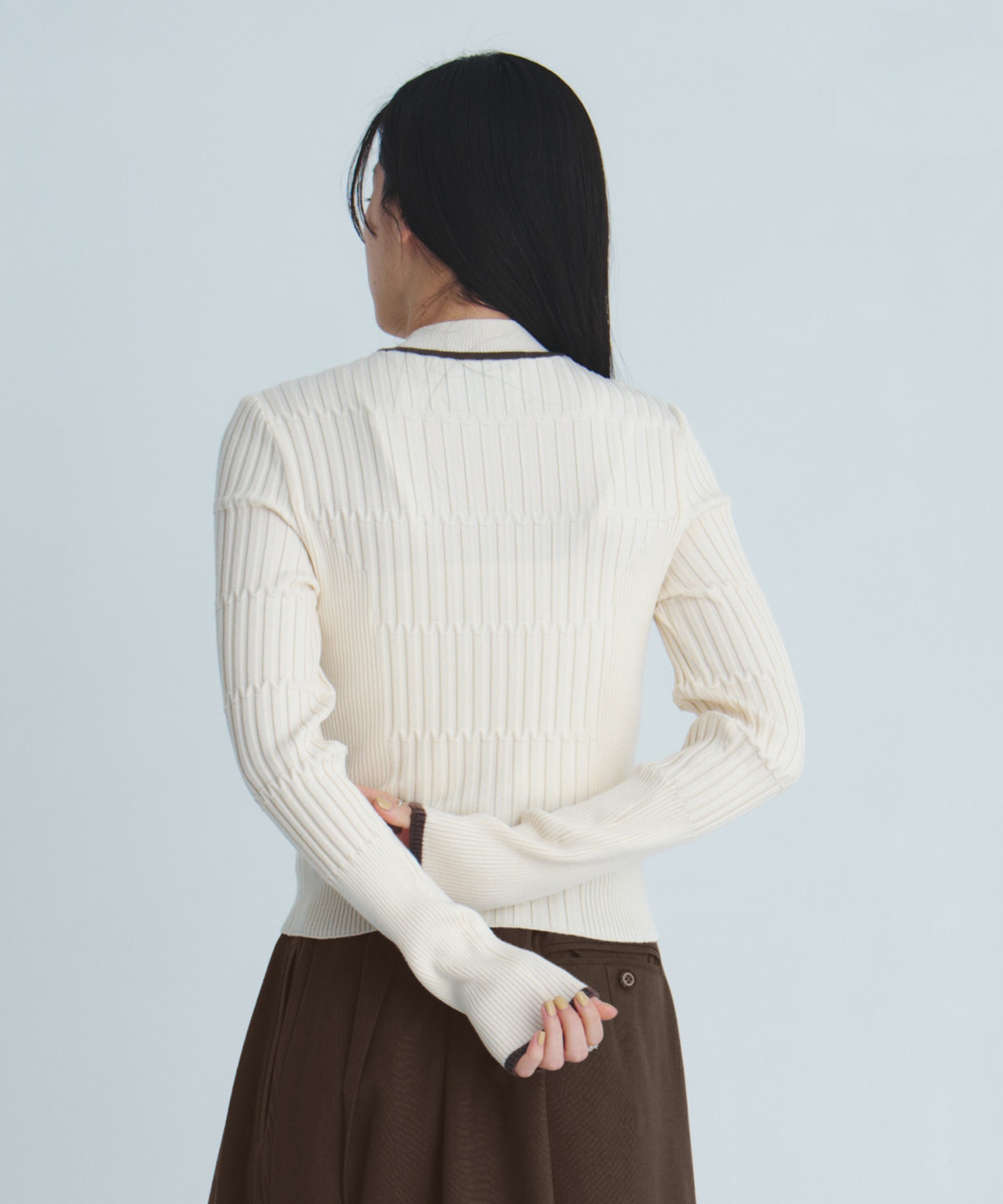 リップルボーダーニット