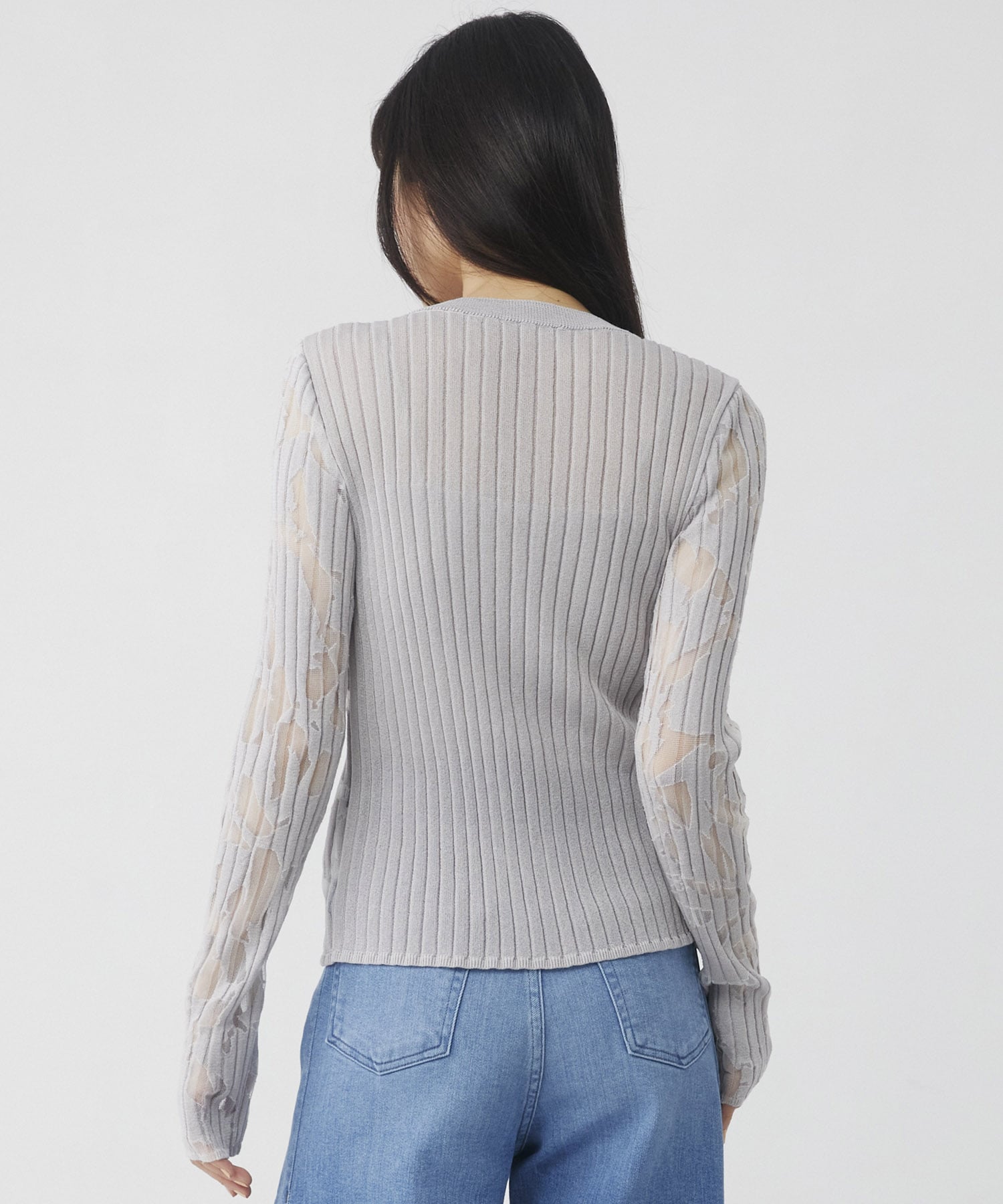 オパールニットカーデプルオーバー