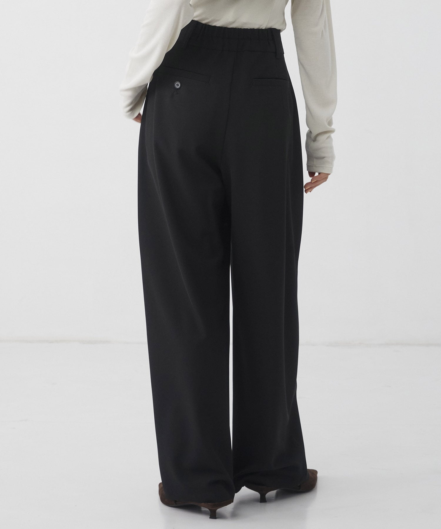 アシメタックホックワイドパンツ