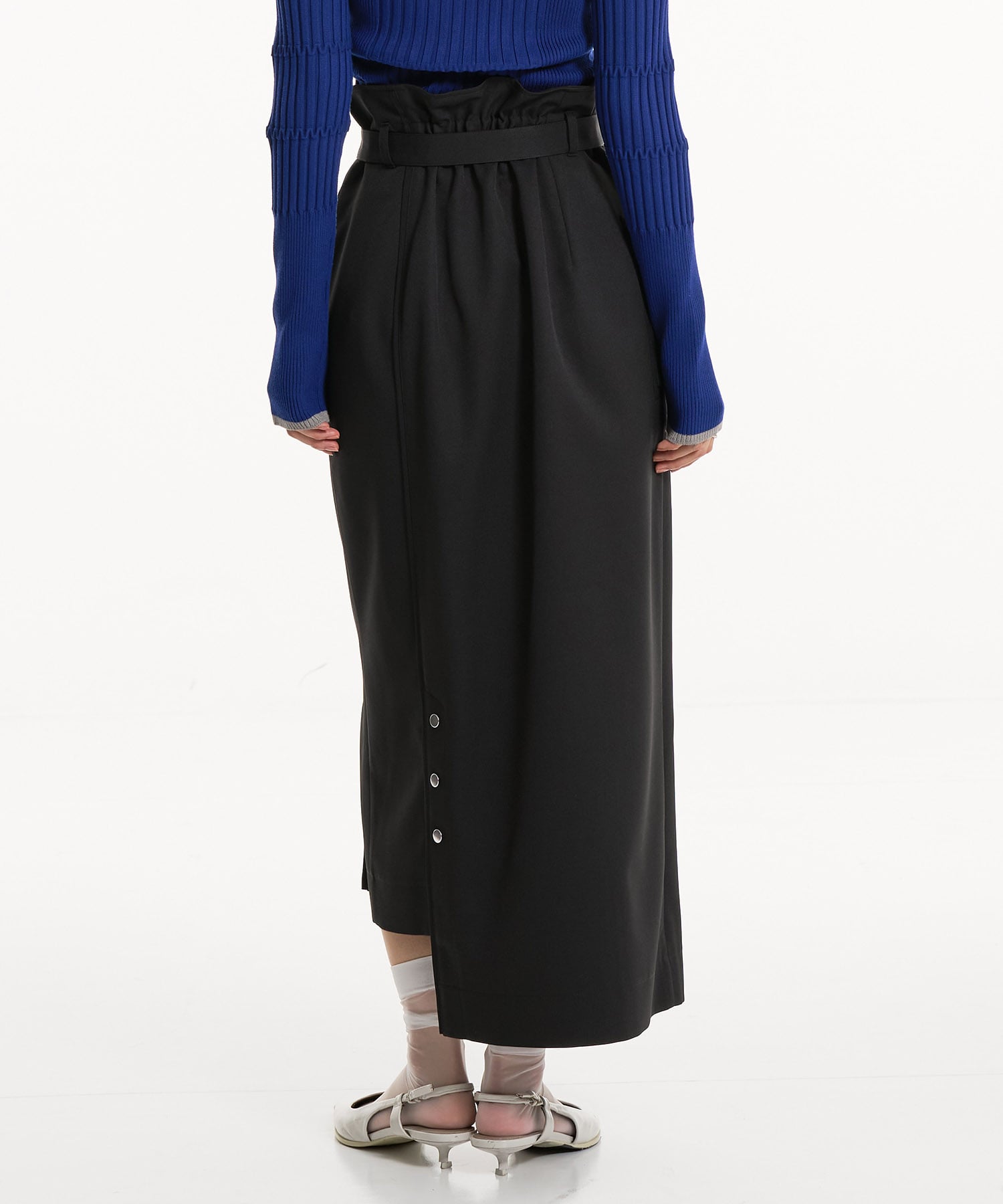 バイカラーアシメタイトスカート