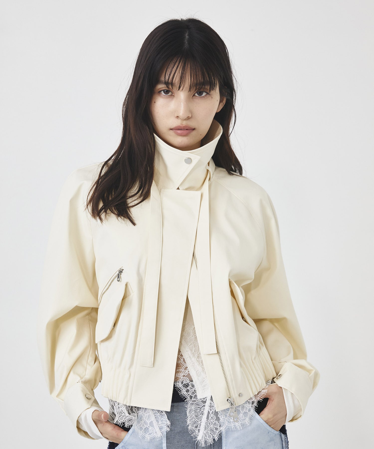 ゴムタックギャザーブルゾン