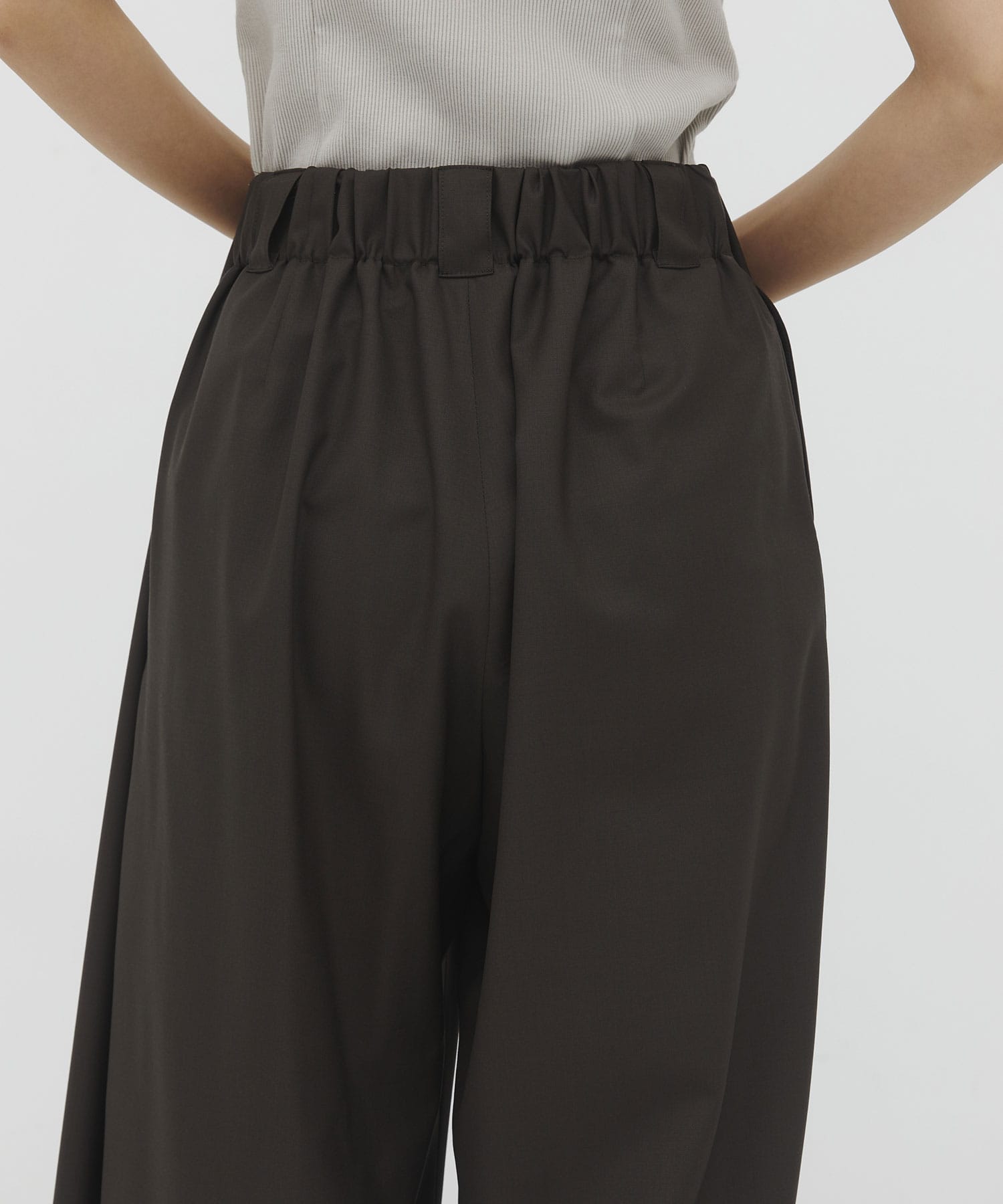 Super140s Summer Wool Relax Trousers