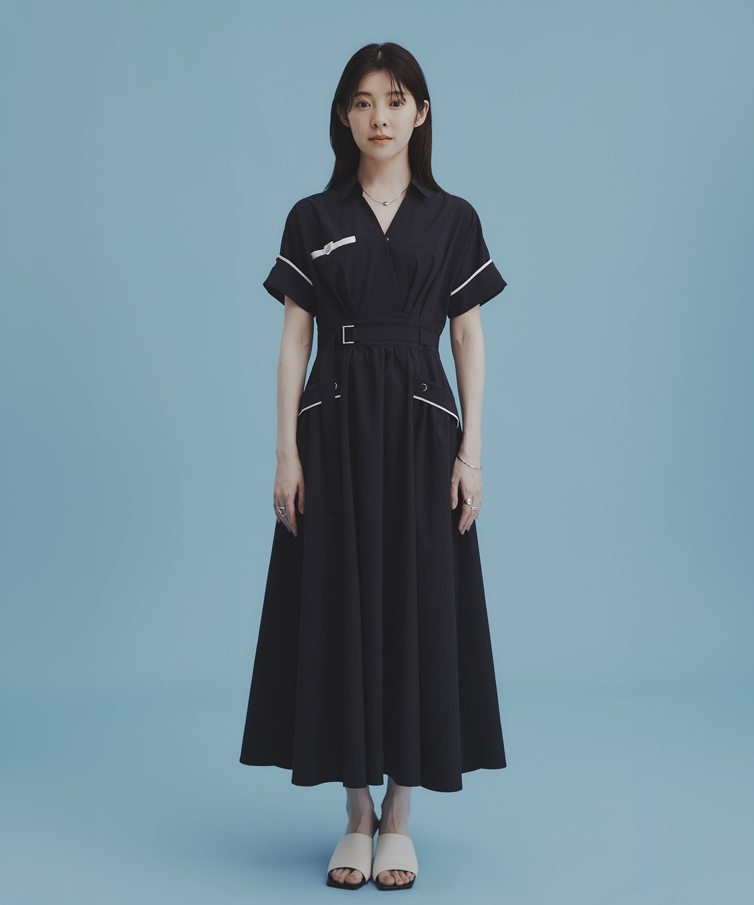 〈WEB限定〉レジーロカシュクールワンピース
