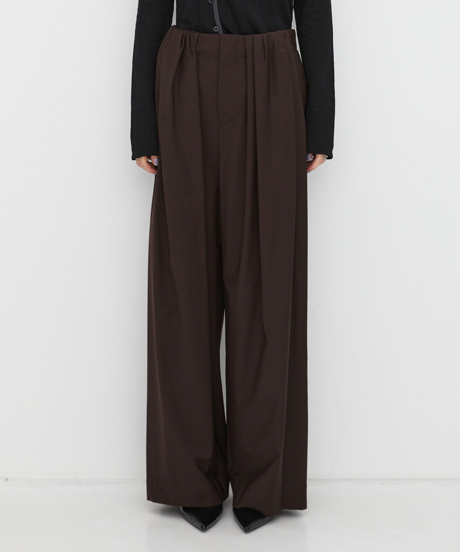 Super120s Wool Relax Trousers