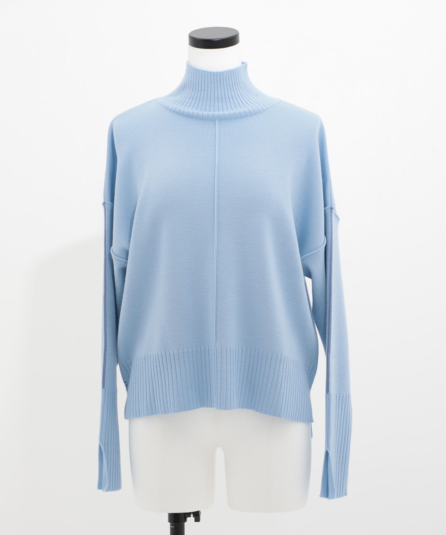 ウォッシャブルWOOLラインニット