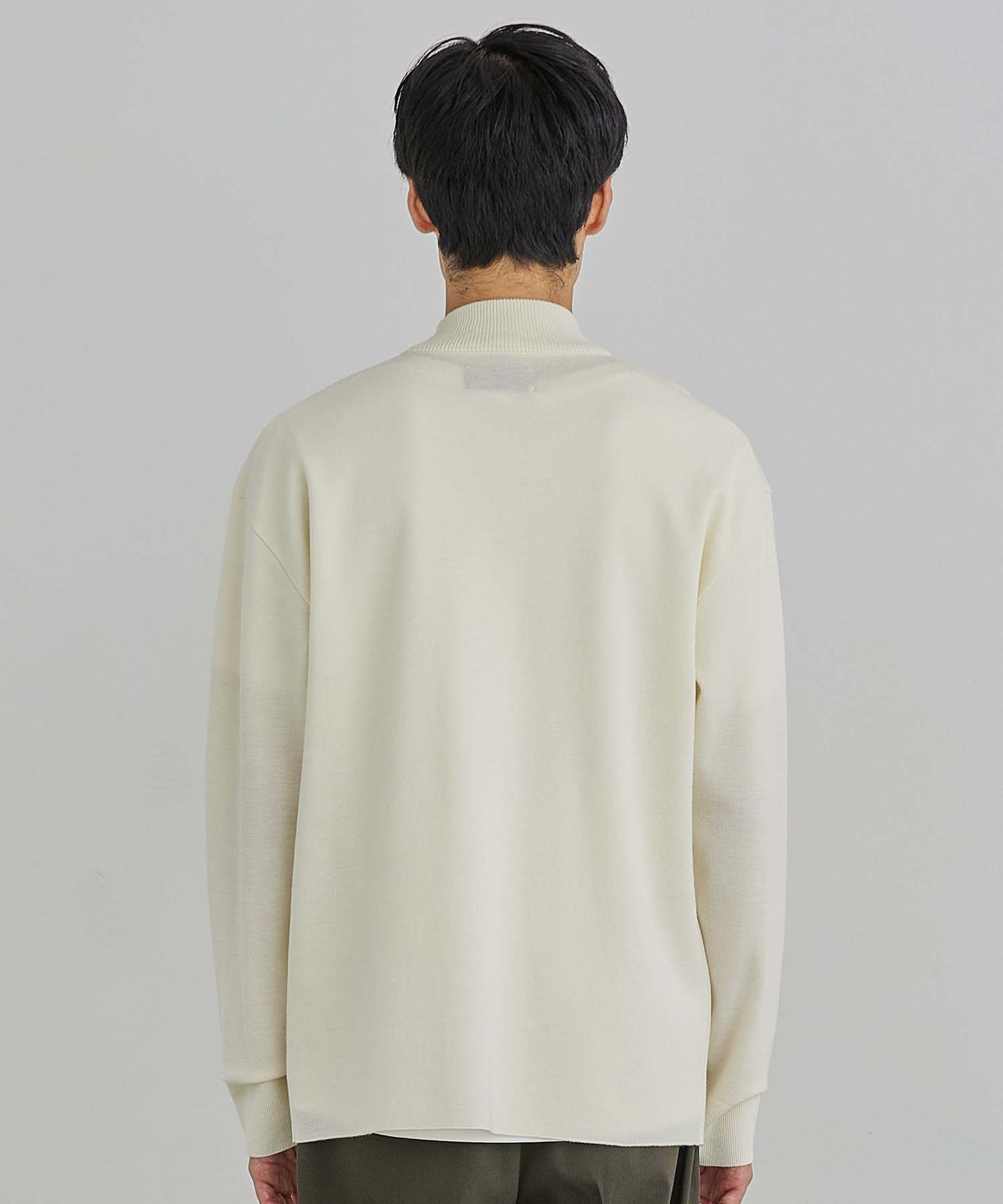 18Gウールミラノリブモックニット(1 OFF WHITE): : メンズ｜UNITED