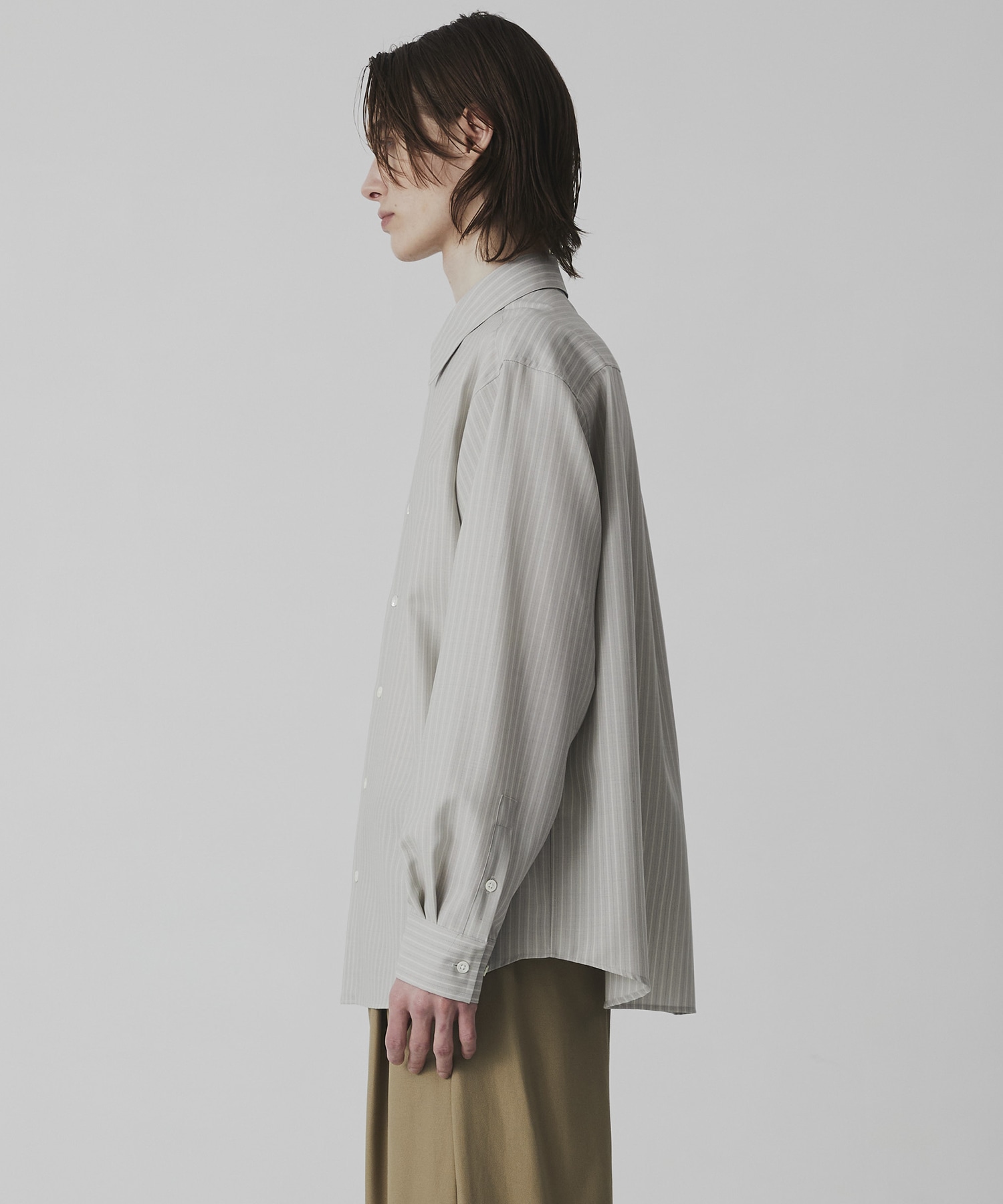 SUPER 120's TECH WOOL シャツ