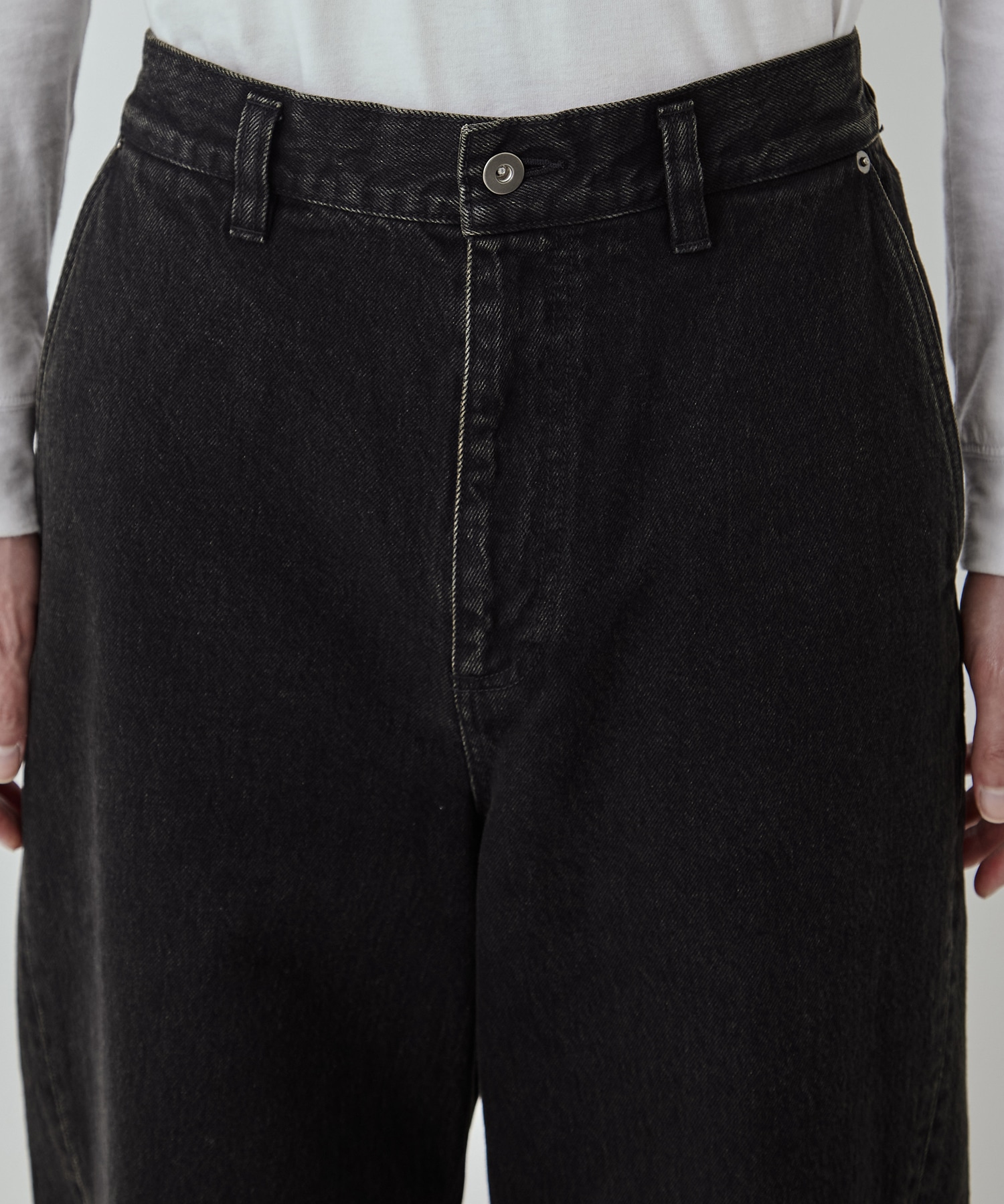 オーバーダイ バレルデニムパンツ