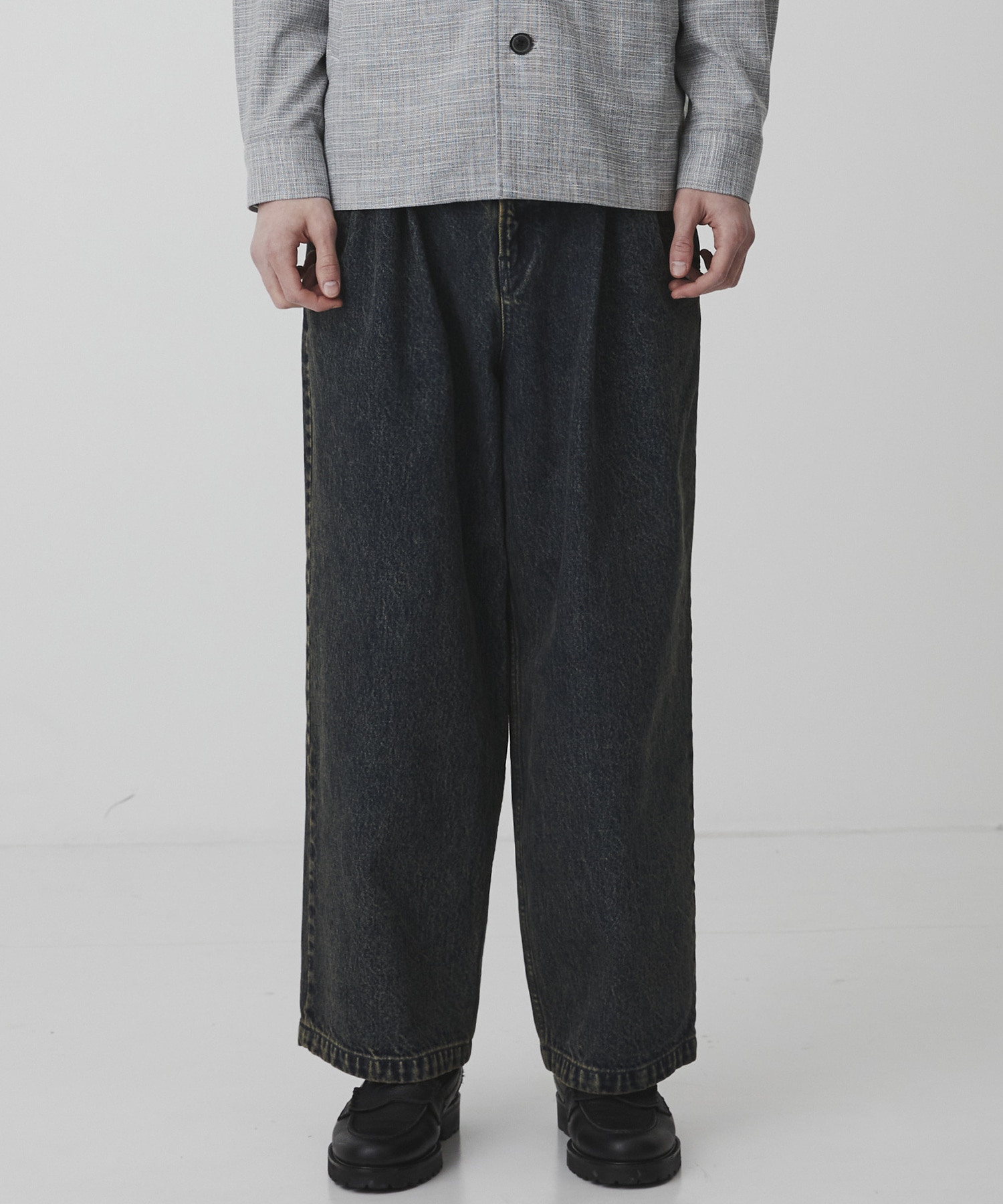 〈2026SS｜WEB先行販売〉オーバーダイデニム バギースラックス