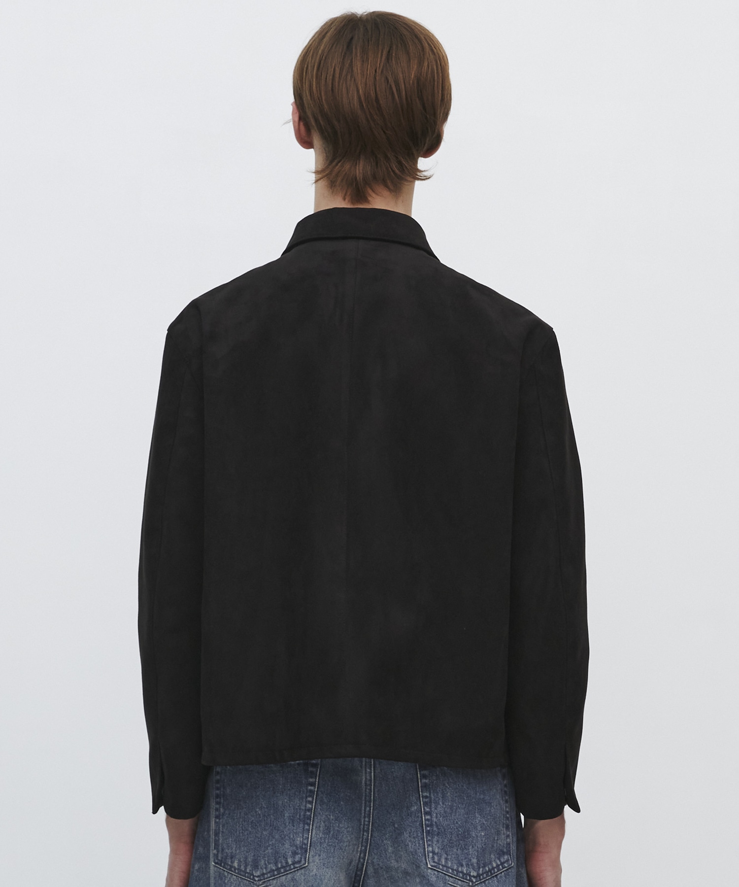 〈2026SS|残りわずか|再入荷なし〉LEATHER TEX SUEDE HARRINGTON JACKET