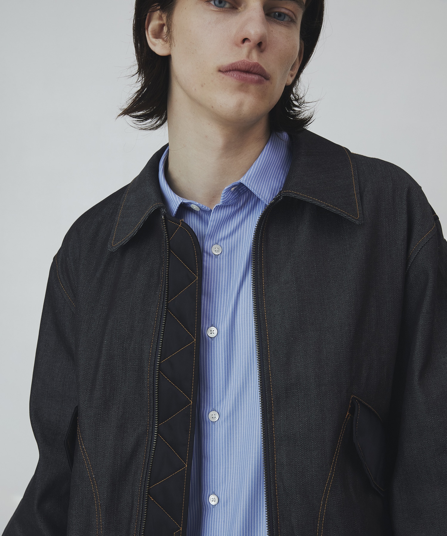 〈2026SS｜数量限定〉SUPIMA DENIM×LIMONTA フライトブルゾン