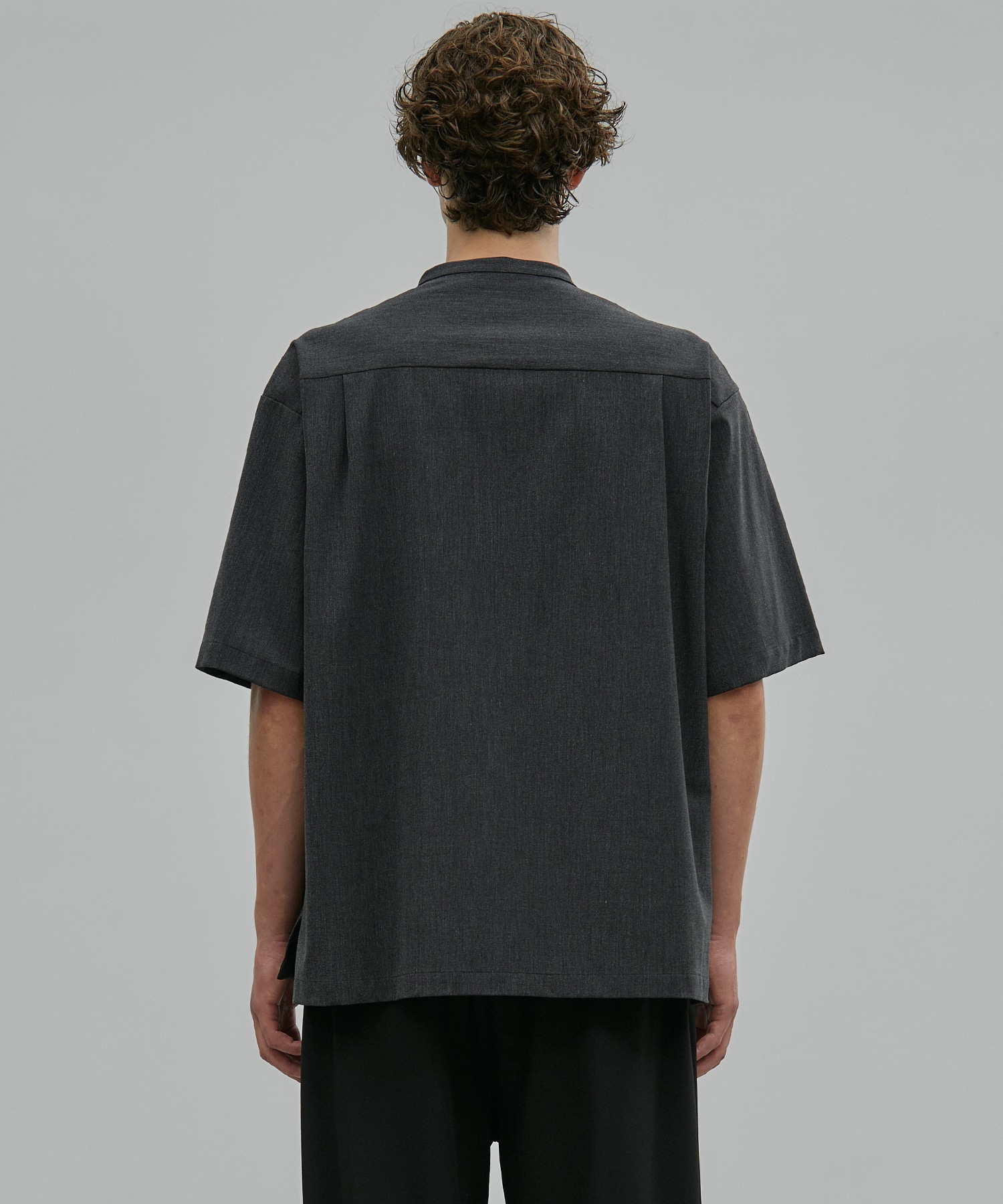 新発売】アウトラスト バンドカラーシャツ(1 DARK GREY