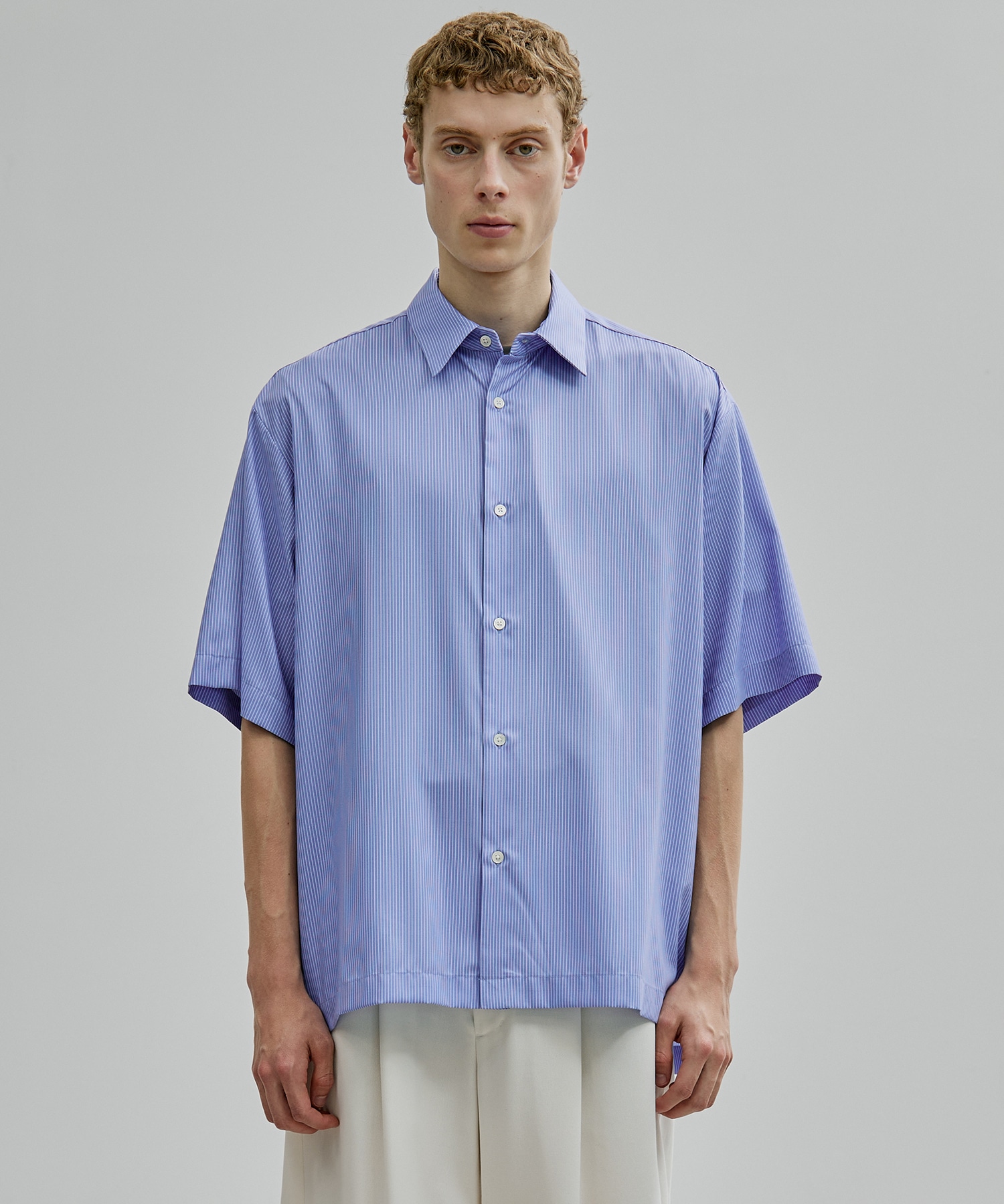 【一部店舗限定】DRY RAYON ストライプショートスリーブシャツ